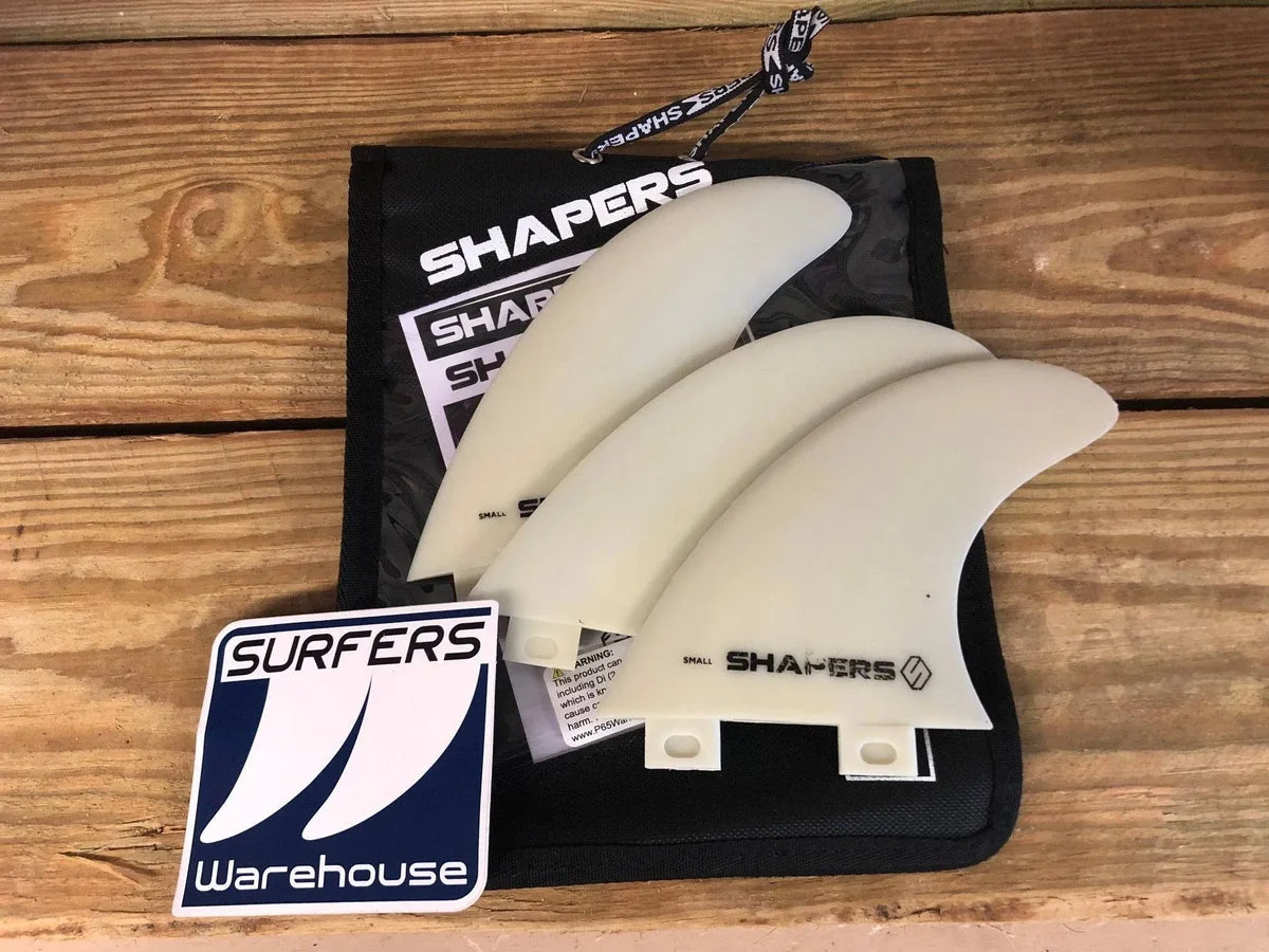 Shapers Fiber Flex surfboard fins set of threefor FCS