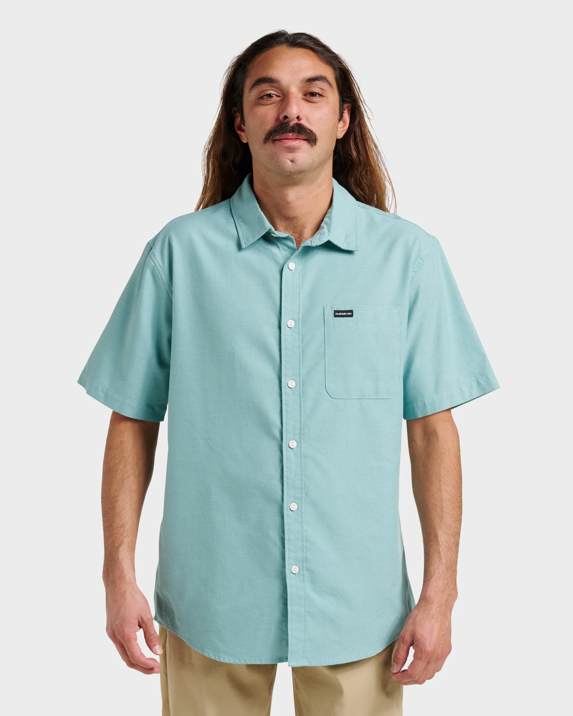 Shoreline Classic Short Sleeve Shirt - Dusty Turquoise | Quiksilver