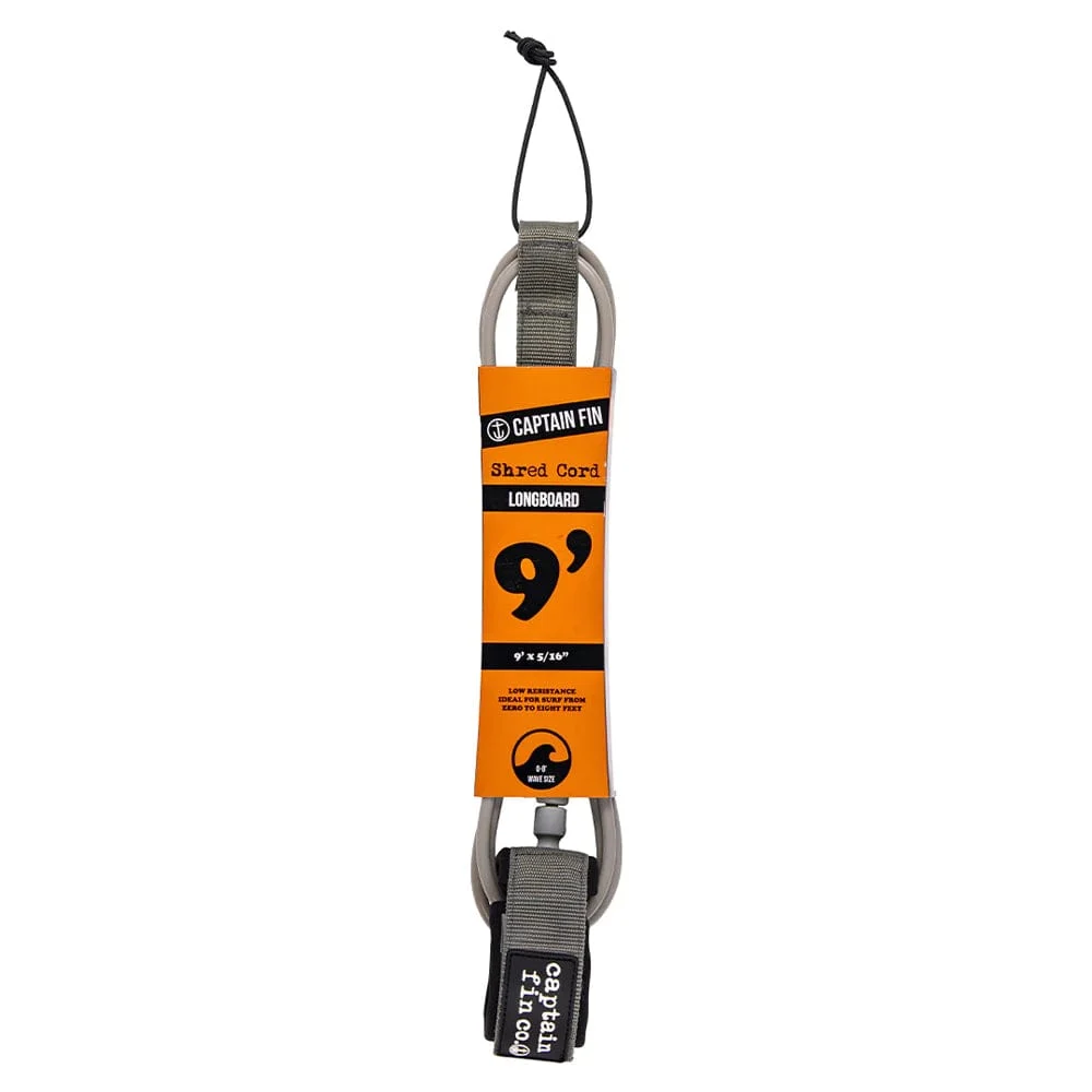 SHRED CORD 9' LONGBOARD SURF LEASH STANDARD