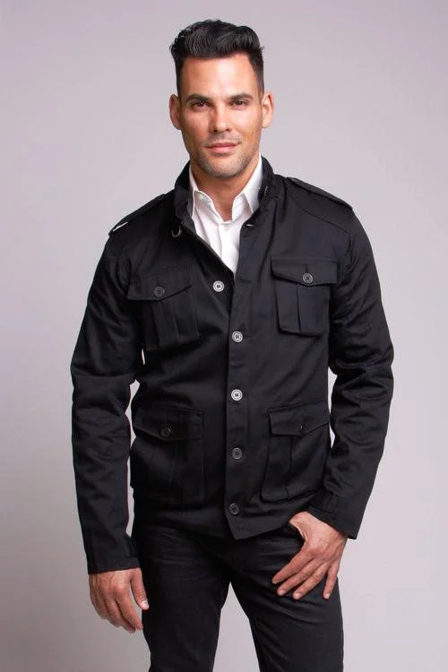 Silver Lining Carline Field Coat - Black Twill