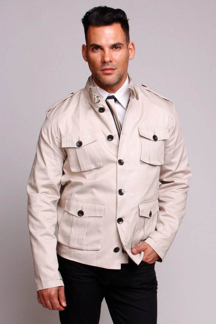 Silver Lining Carline Field Coat - Stone Twill