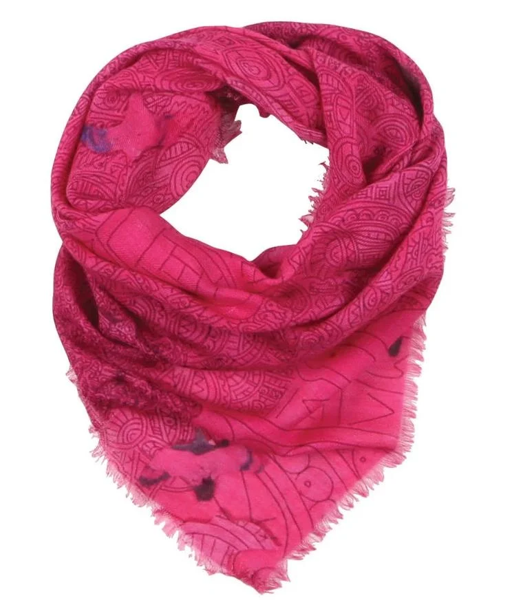 Silver Lining Fuchsia Flying Scarf