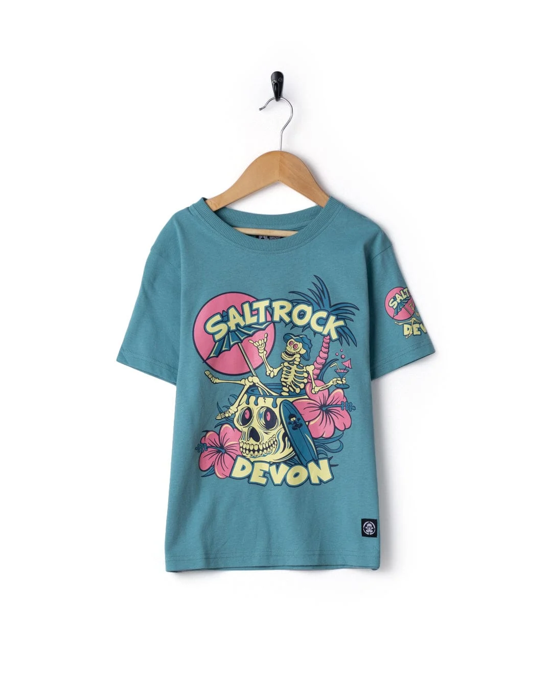 Sip “N”Dip Devon Kids Short Sleeve T-Shirt in Blue