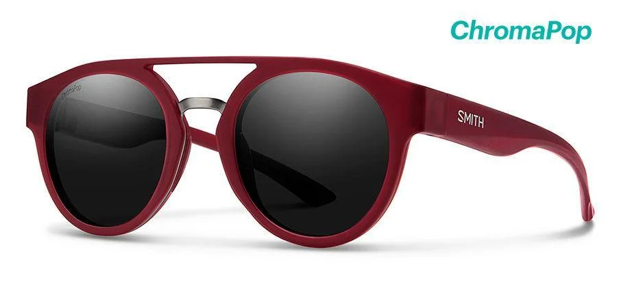 Smith Range Matte Crystal Deep Maroon Polarized