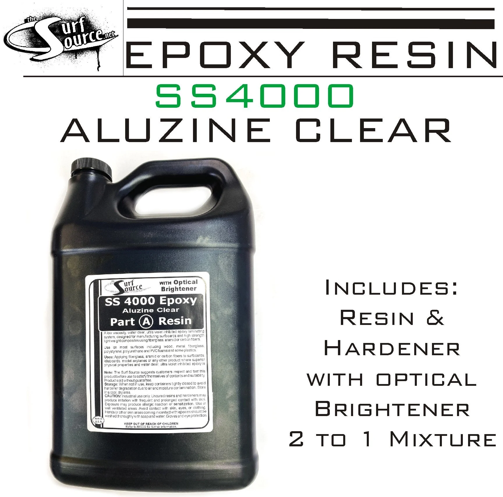 SS4000 “Aluzine Clear” Epoxy Resin and Hardener