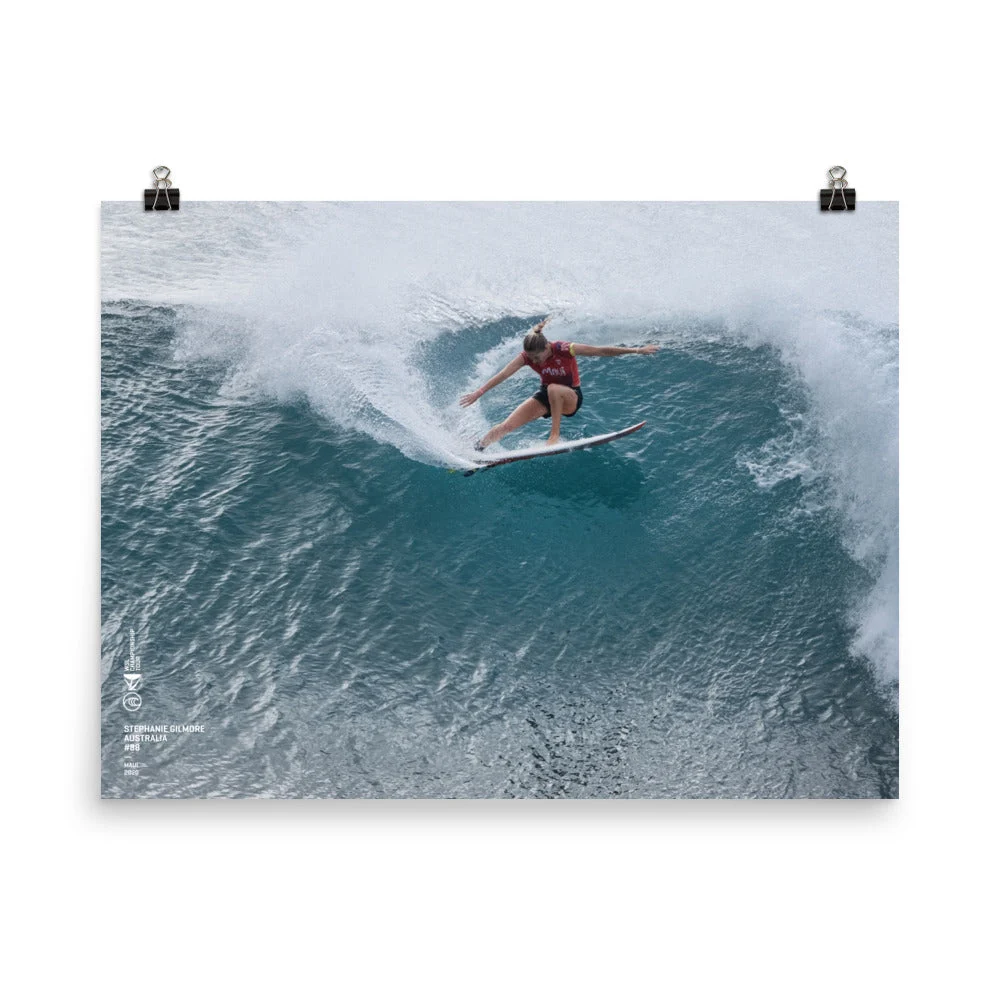 Steph Gilmore Poster (Unframed): Maui, 2020