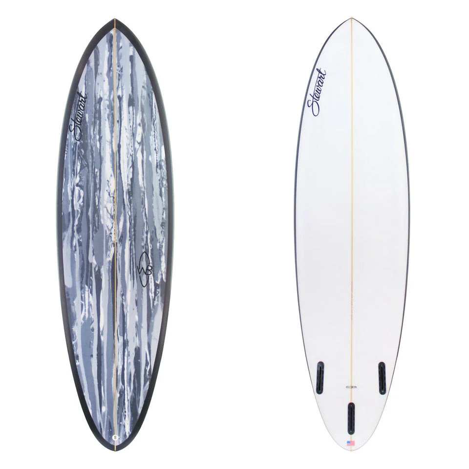 Stewart 6'6" Wild Bill Blue Poly Surfboard