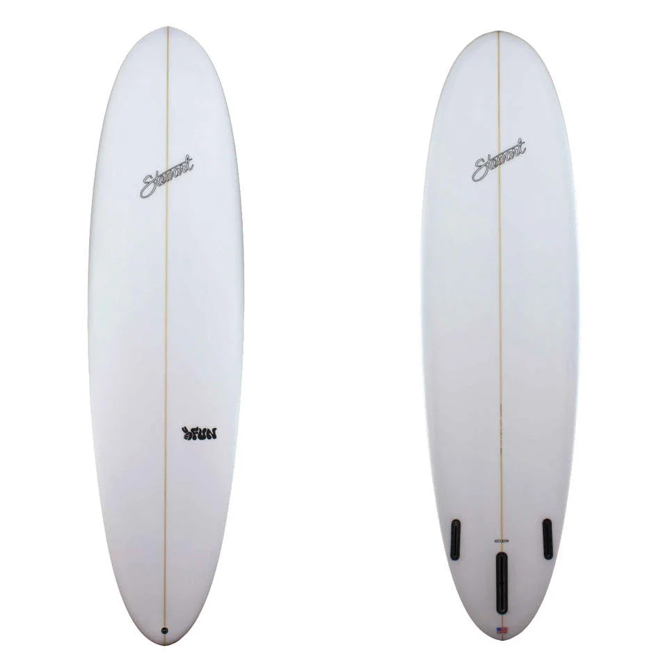 Stewart 7'4" 2Fun Poly Surfboard - Clear