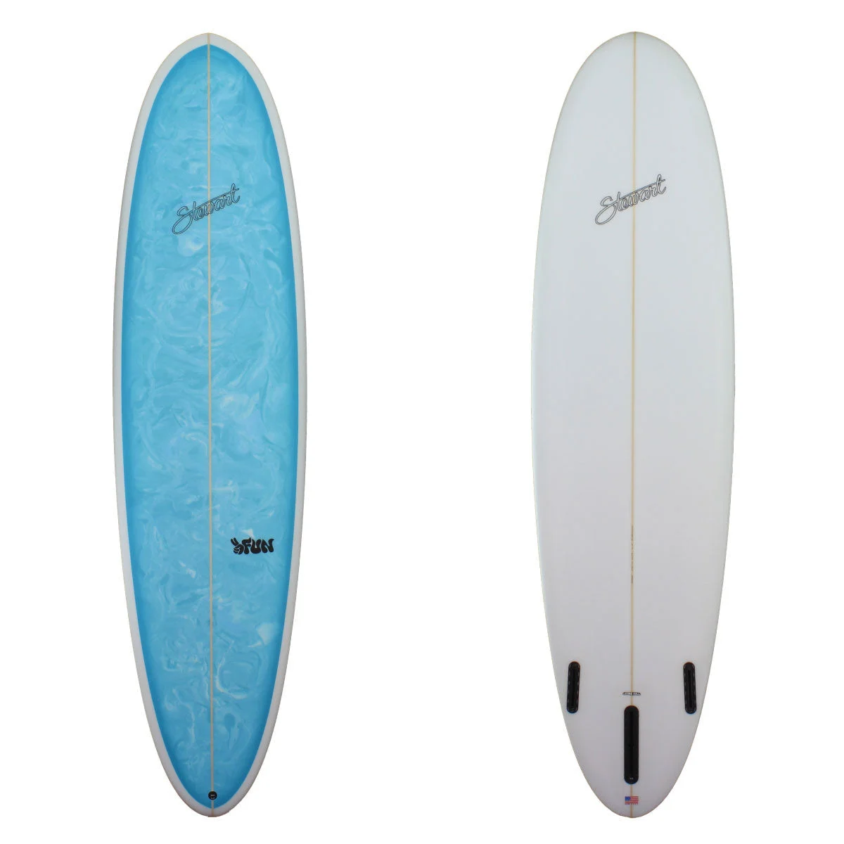 Stewart 7'6" 2Fun Blue Swirl