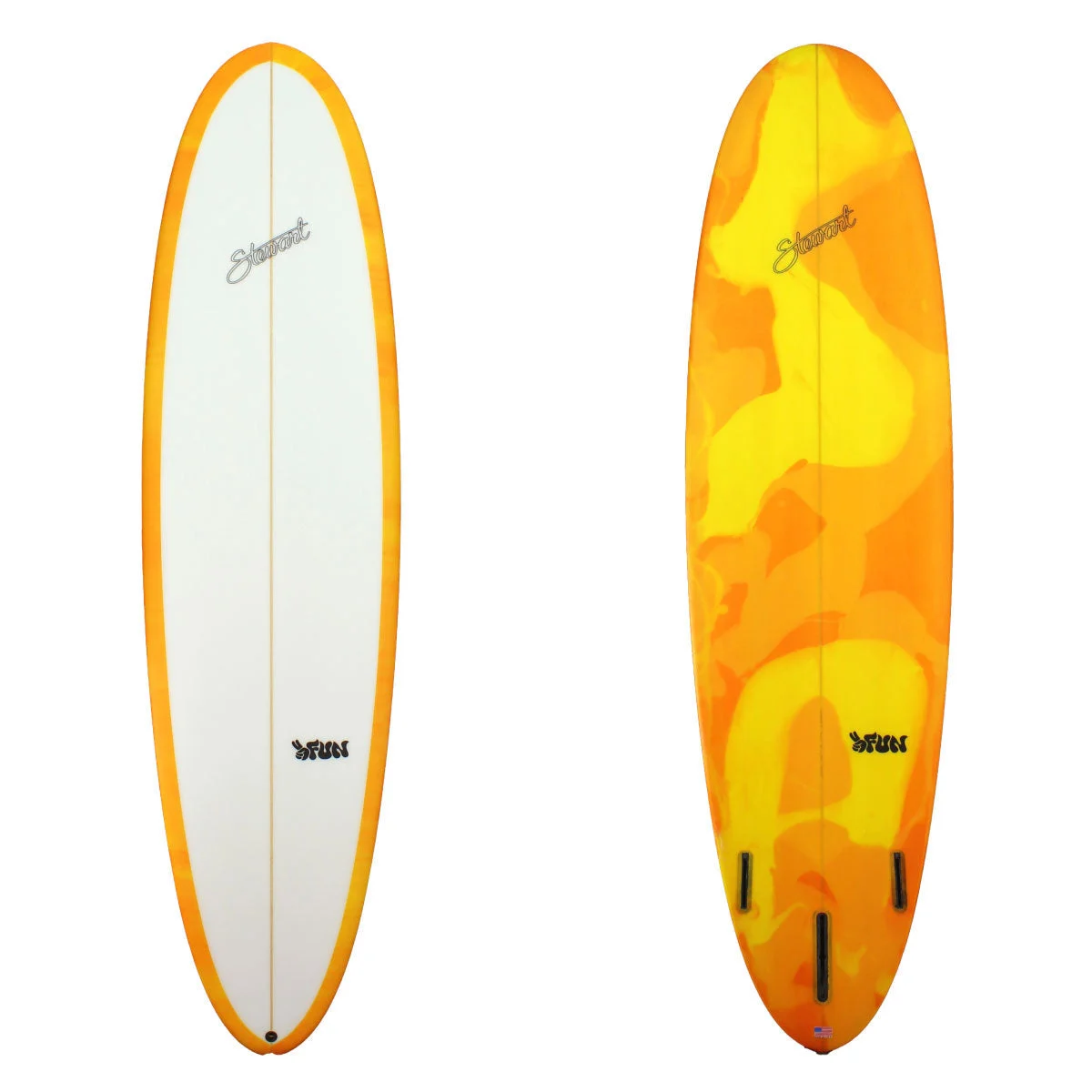 Stewart 8'0" 2Fun Yell/Orange Smear