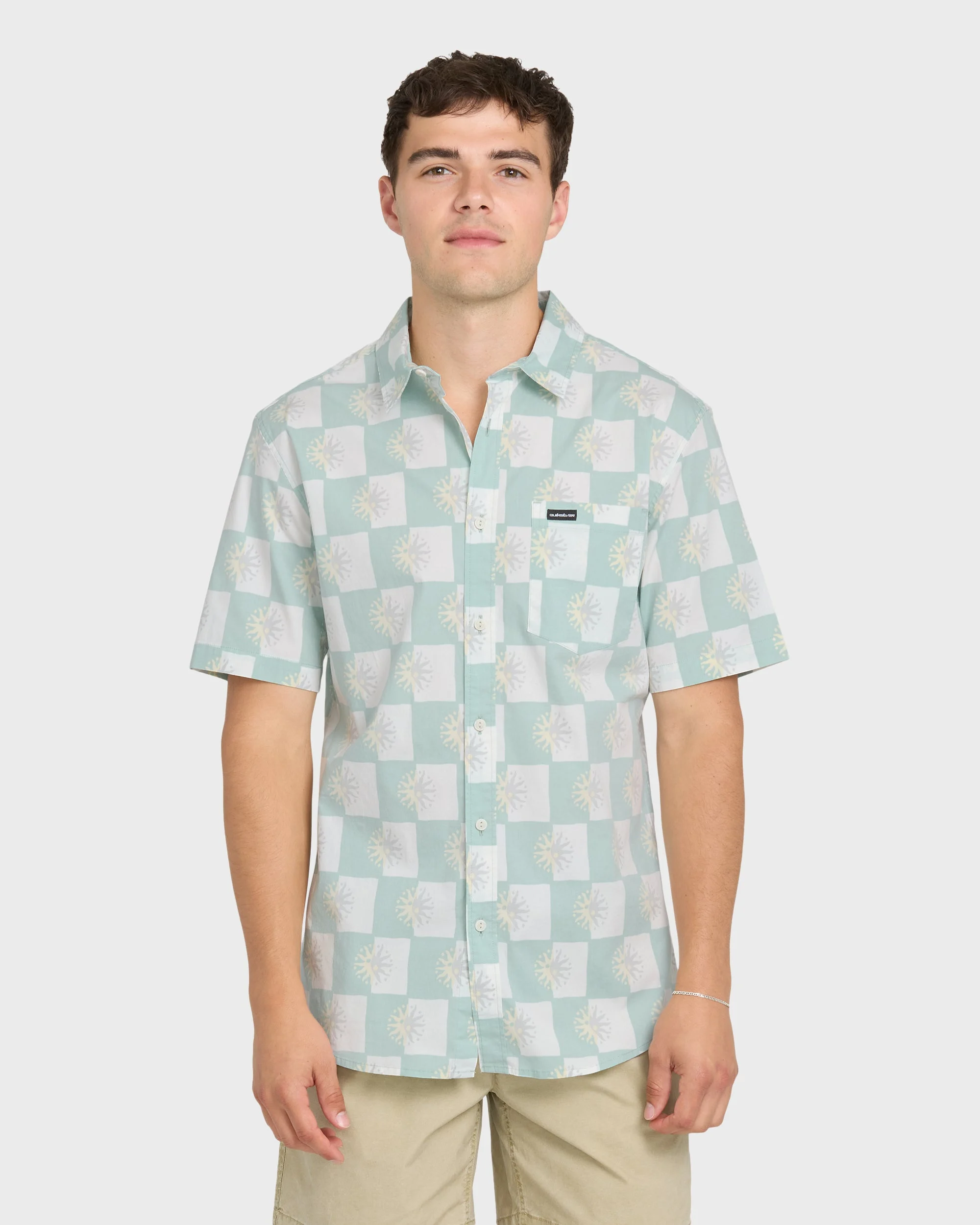 Sundial Classic Stretch Short Sleeve Woven Shirt - Blue Haze | Quiksilver