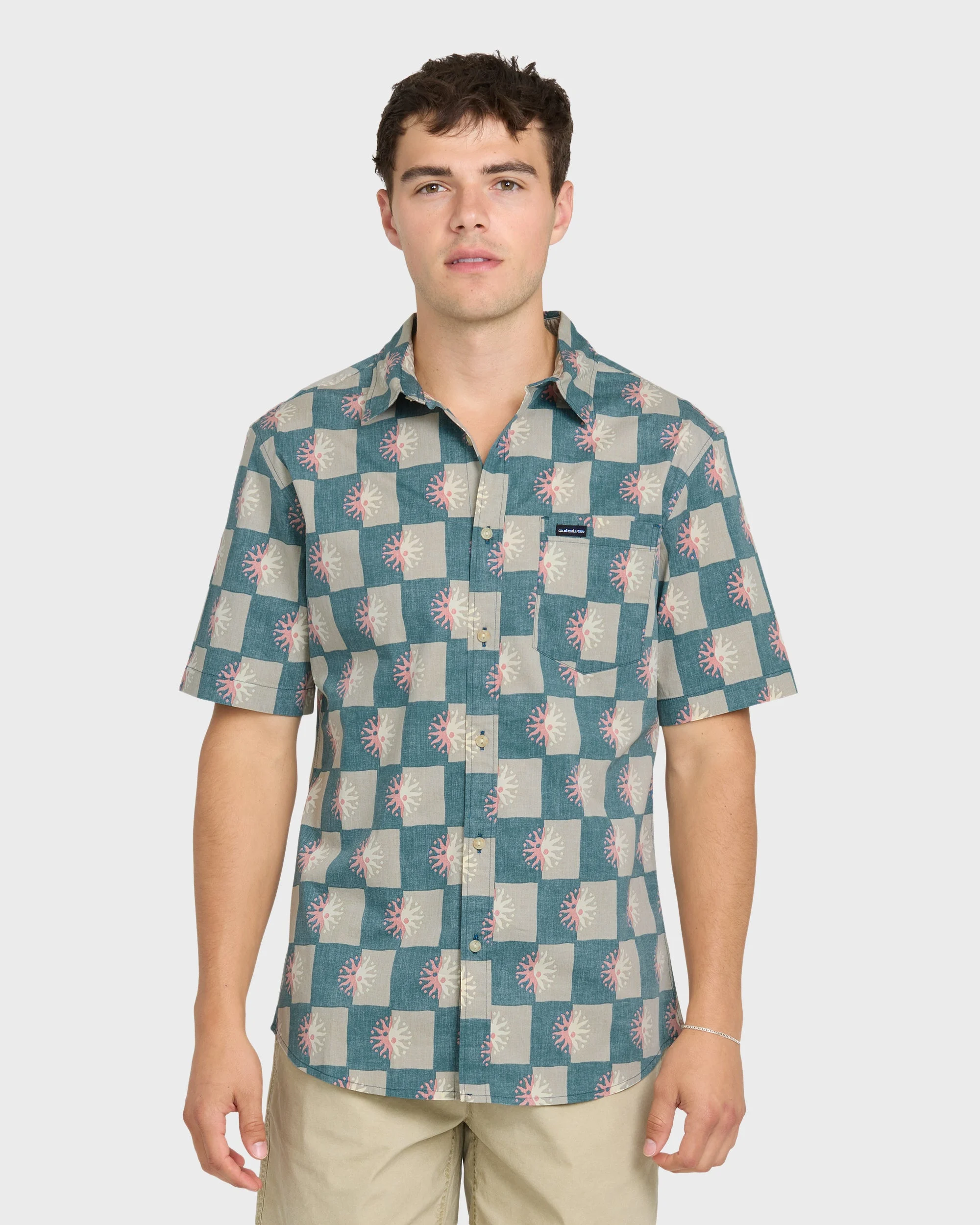 Sundial Classic Stretch Short Sleeve Woven Shirt - Mediterranea | Quiksilver