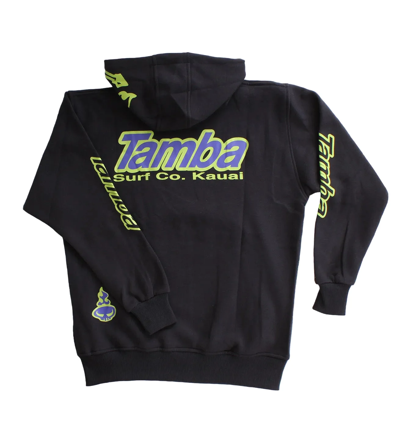 Surf Co Kaua'i Pullover Hoodie - Black/Green/Blue