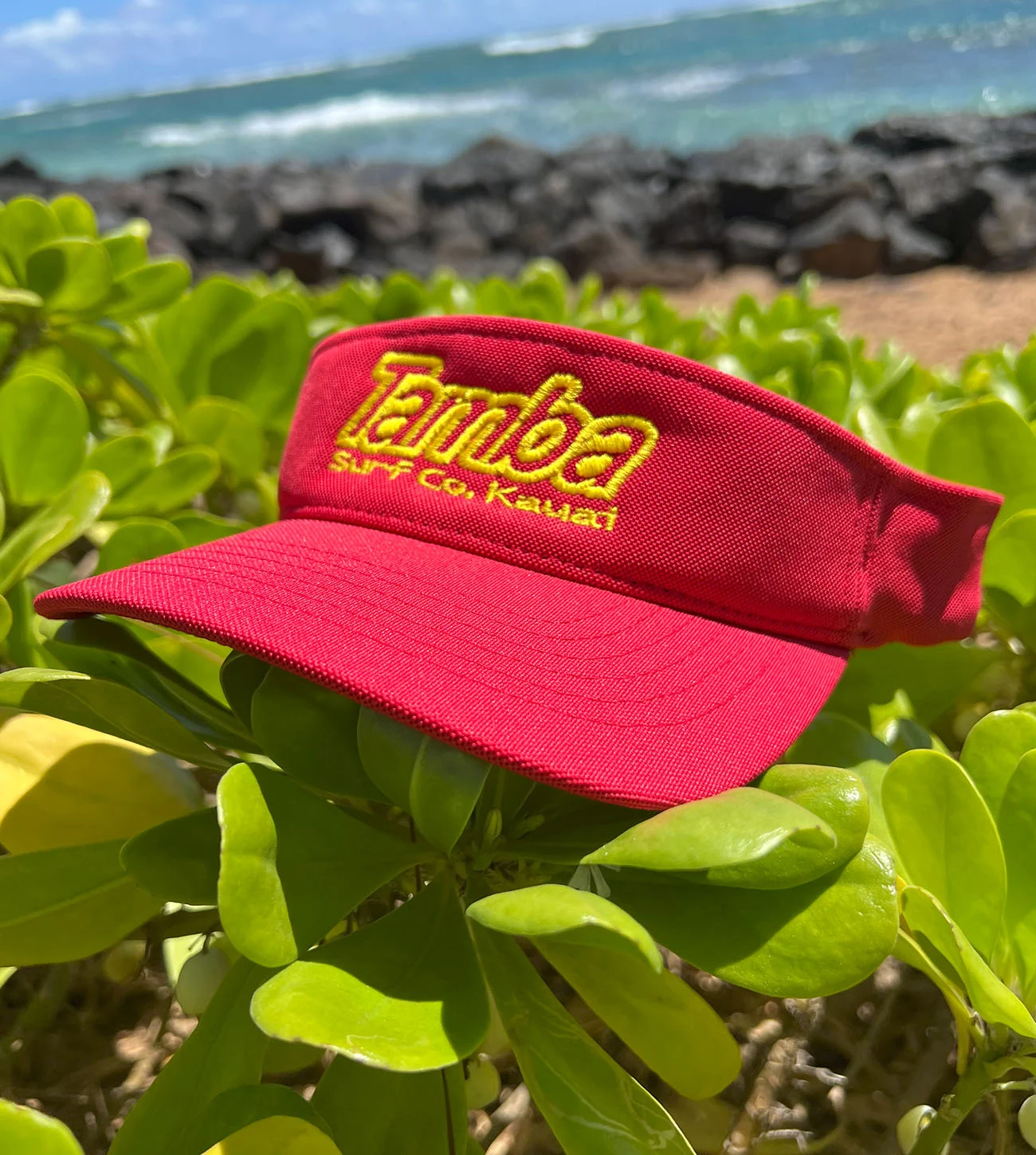 Surf Co Kauaʻi Visor - Red/Yellow