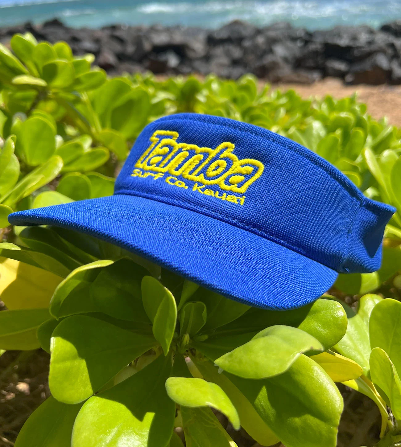 Surf Co Kauaʻi Visor - Royal/Yellow