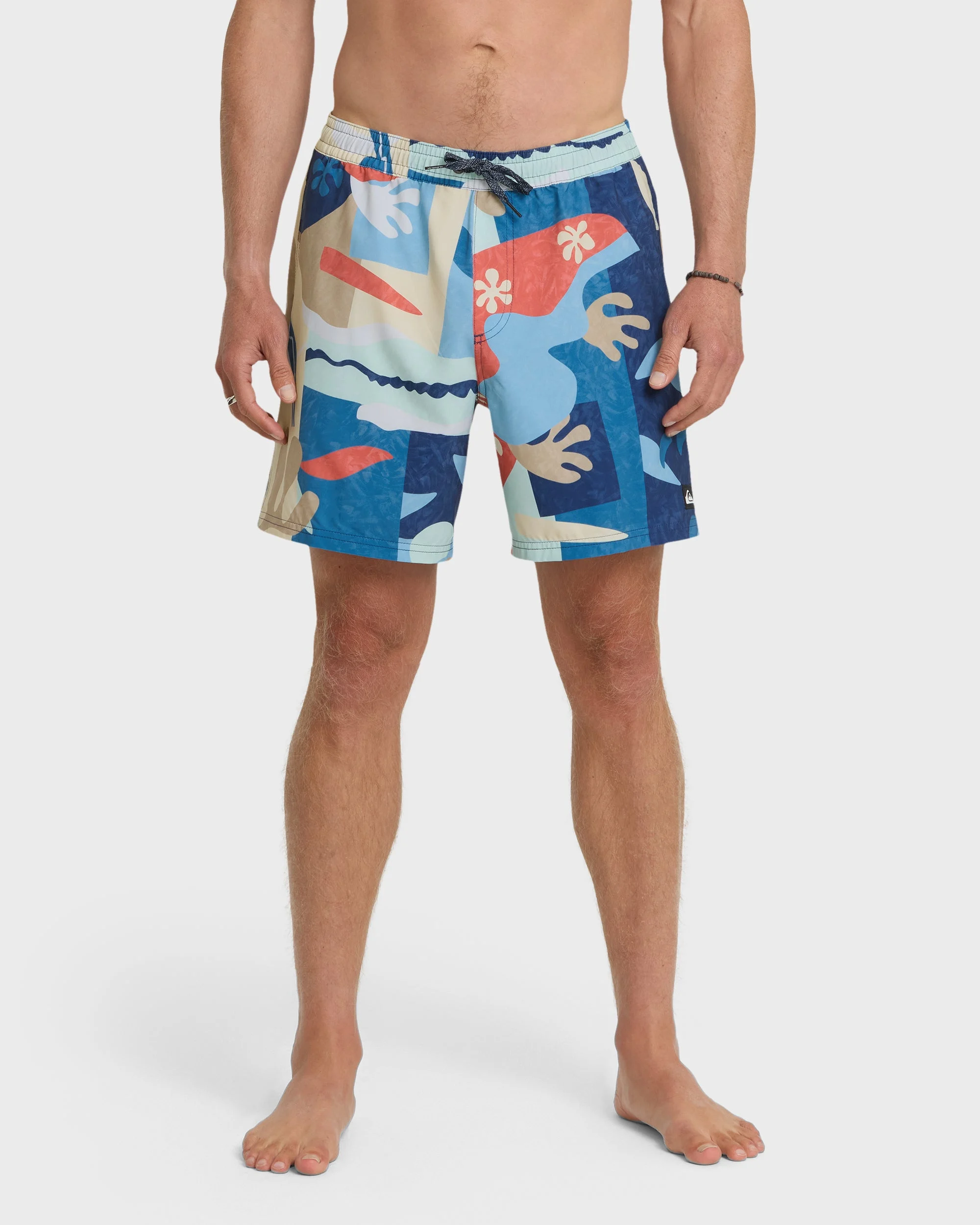 Surfsilk Mix 17" Nb Swim Trunks - Cream | Quiksilver