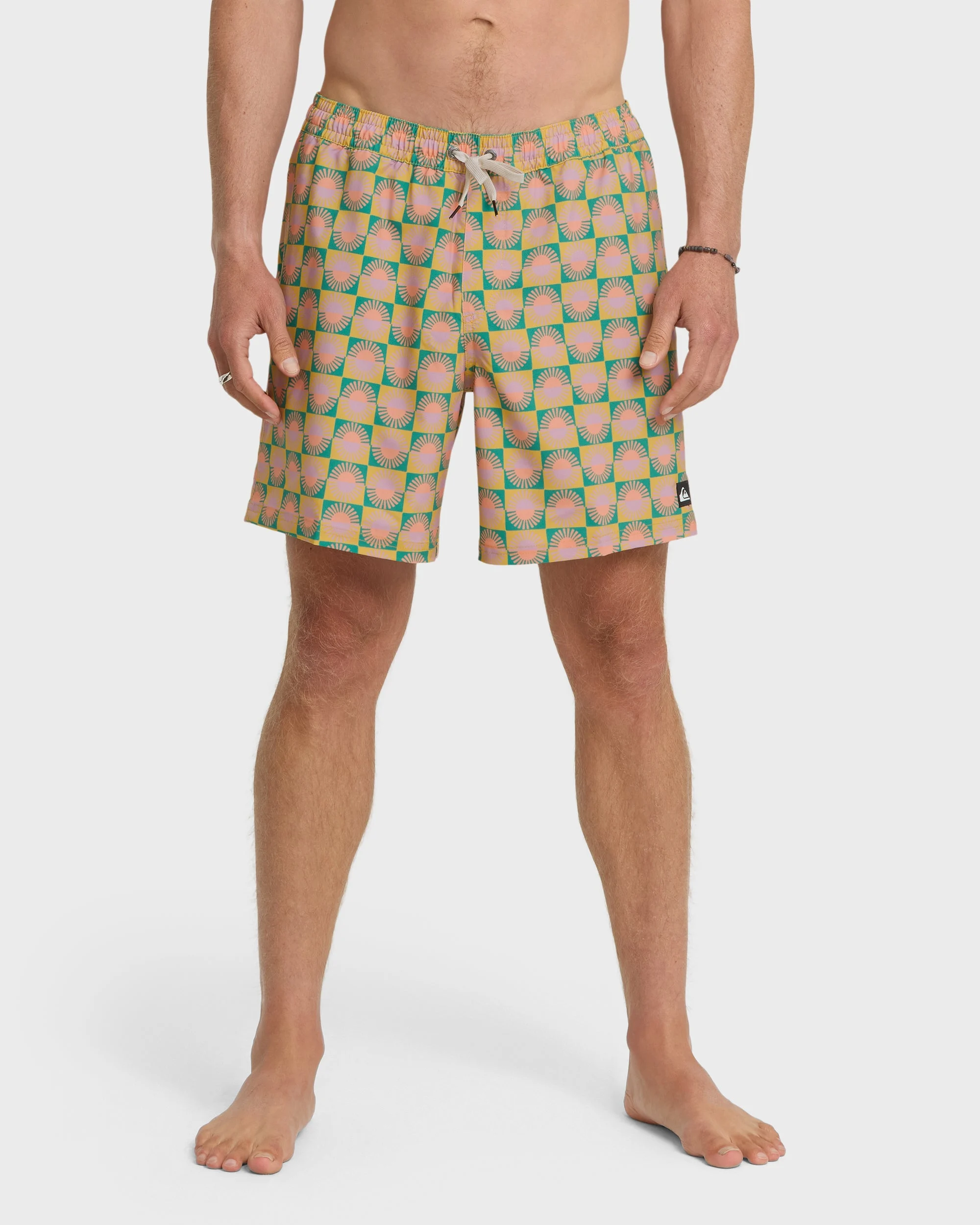 Surfsilk Mix 17" Nb Swim Trunks - Mustard | Quiksilver