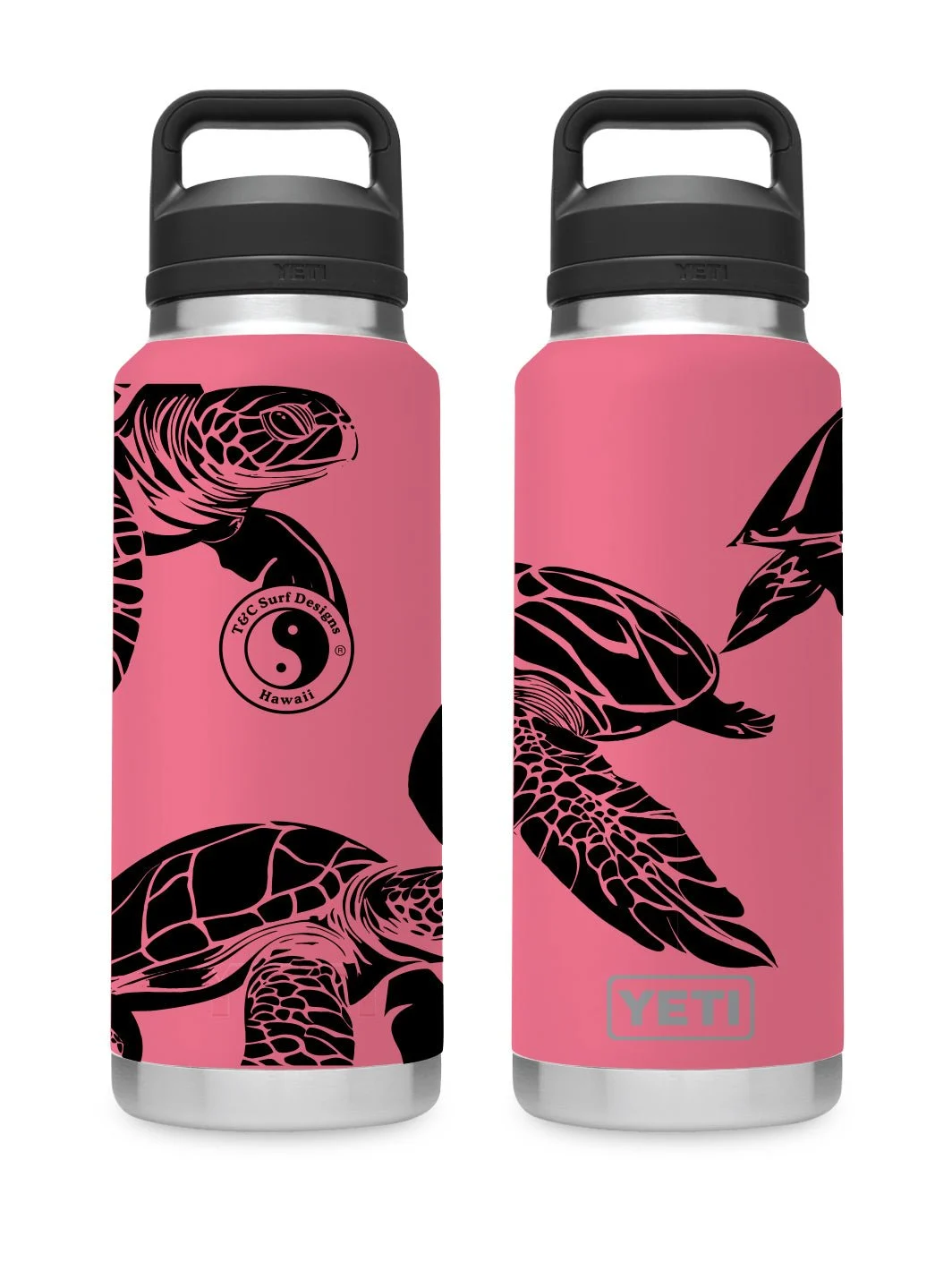T&C Surf 36 oz Laniakea Rambler Yeti Bottle with Chug Cap