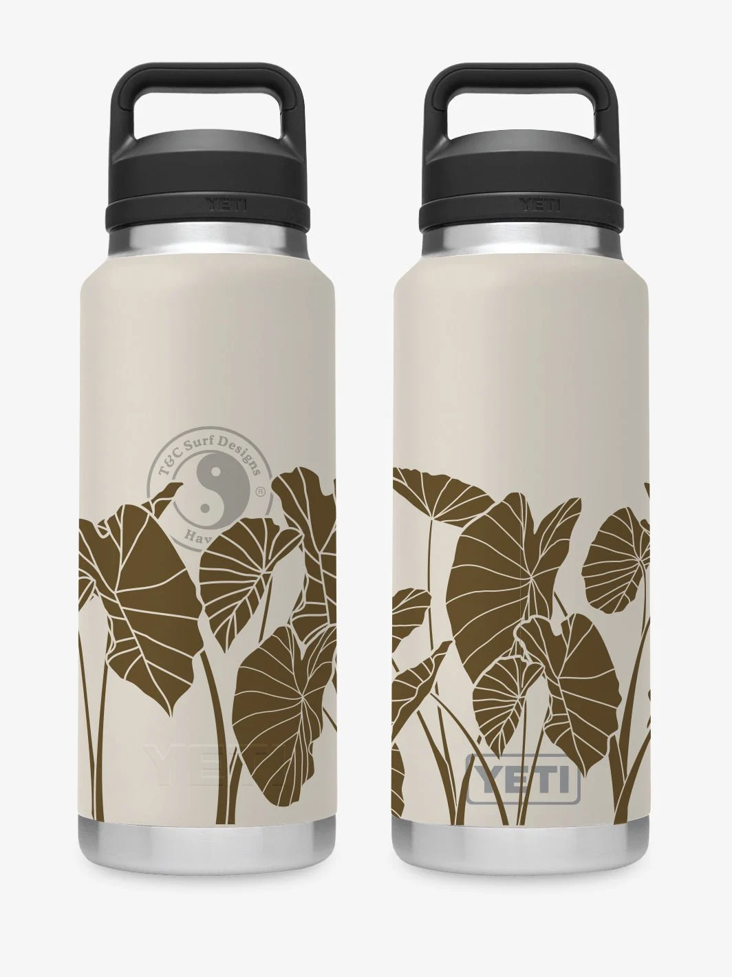 T&C Surf 36 oz Luau Rambler Yeti Bottle with Chug Cap