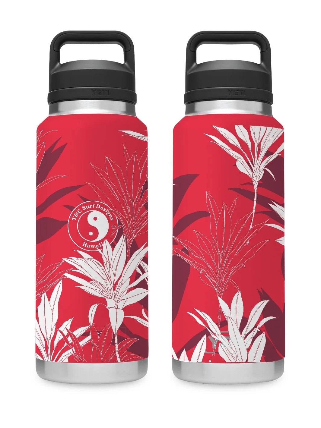 T&C Surf 36 oz Ti Rambler Yeti Bottle with Chug Cap