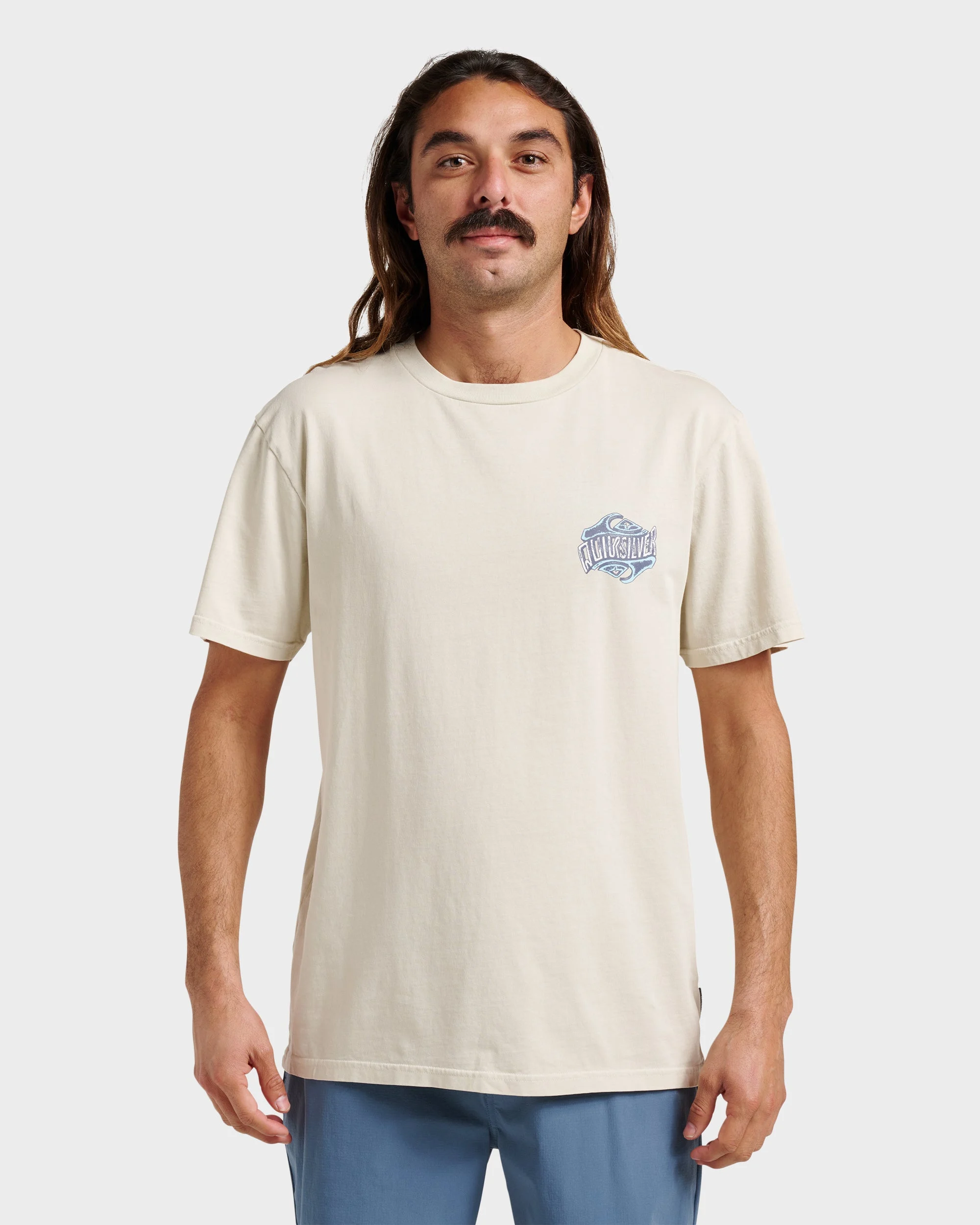 Three Deeppigment Dye T-Shirt - Moonstruck | Quiksilver