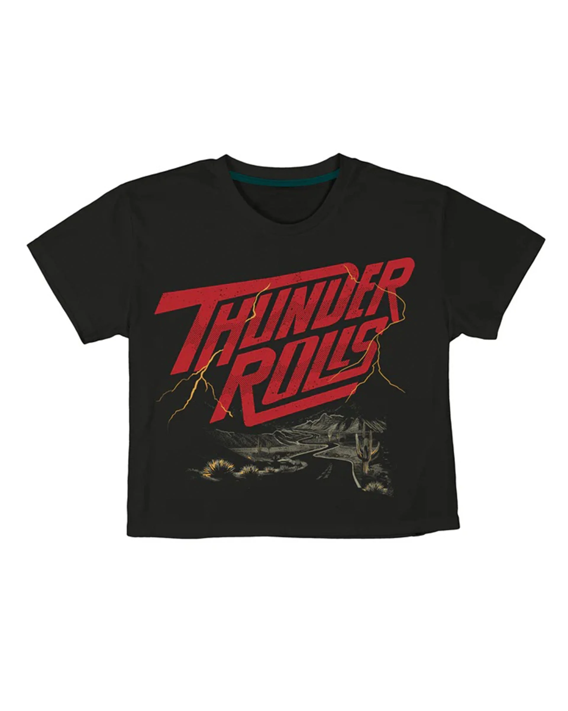 Thunder Rolls Boxy Tee - Vintage Black