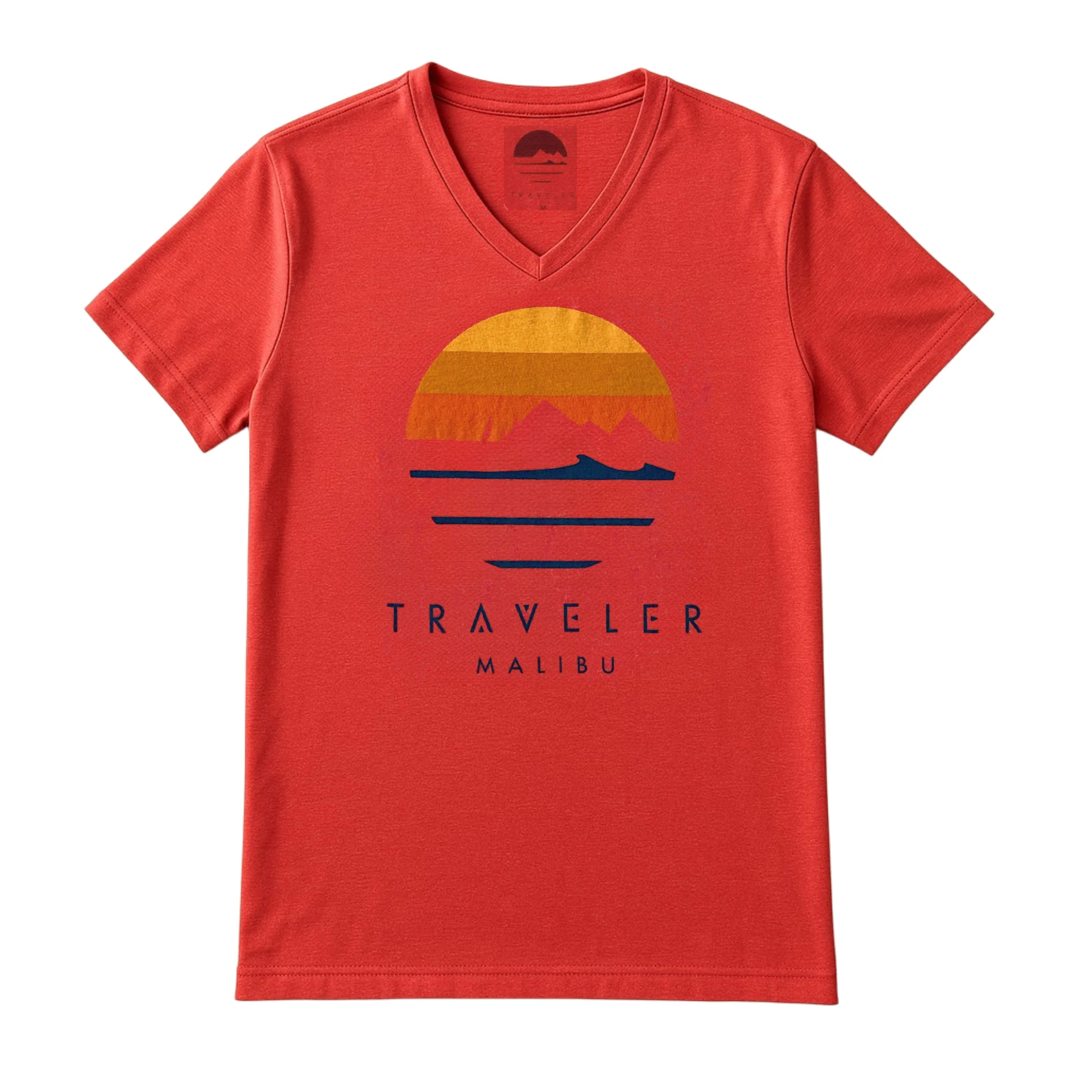 Traveler Malibu Logo V-Neck Tee