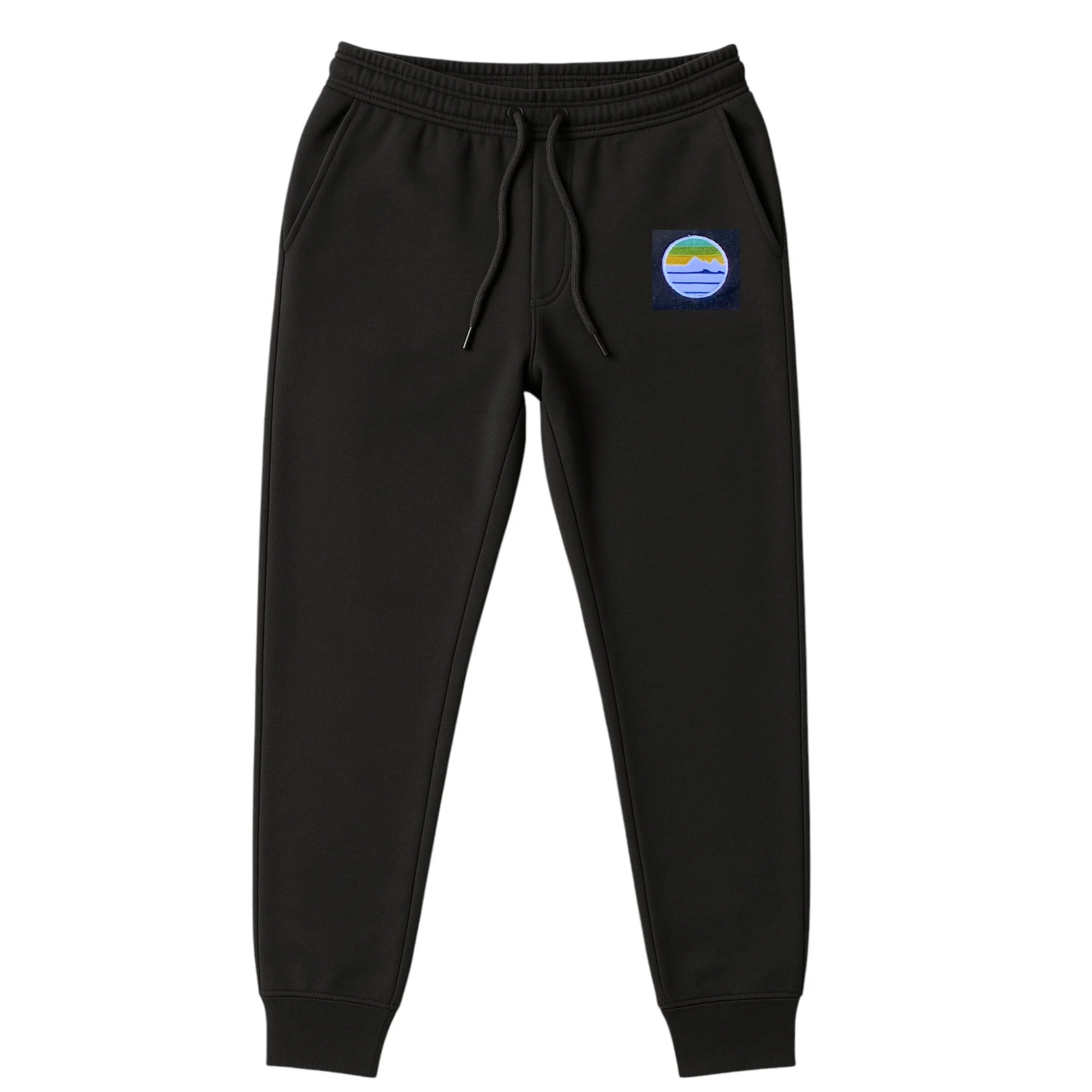 Traveler Patch Sweatpants - Black