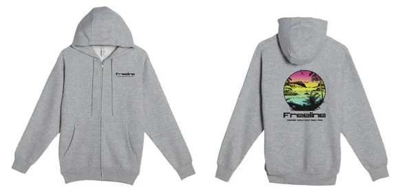 Tropical Sun Zip-Up Hoodie