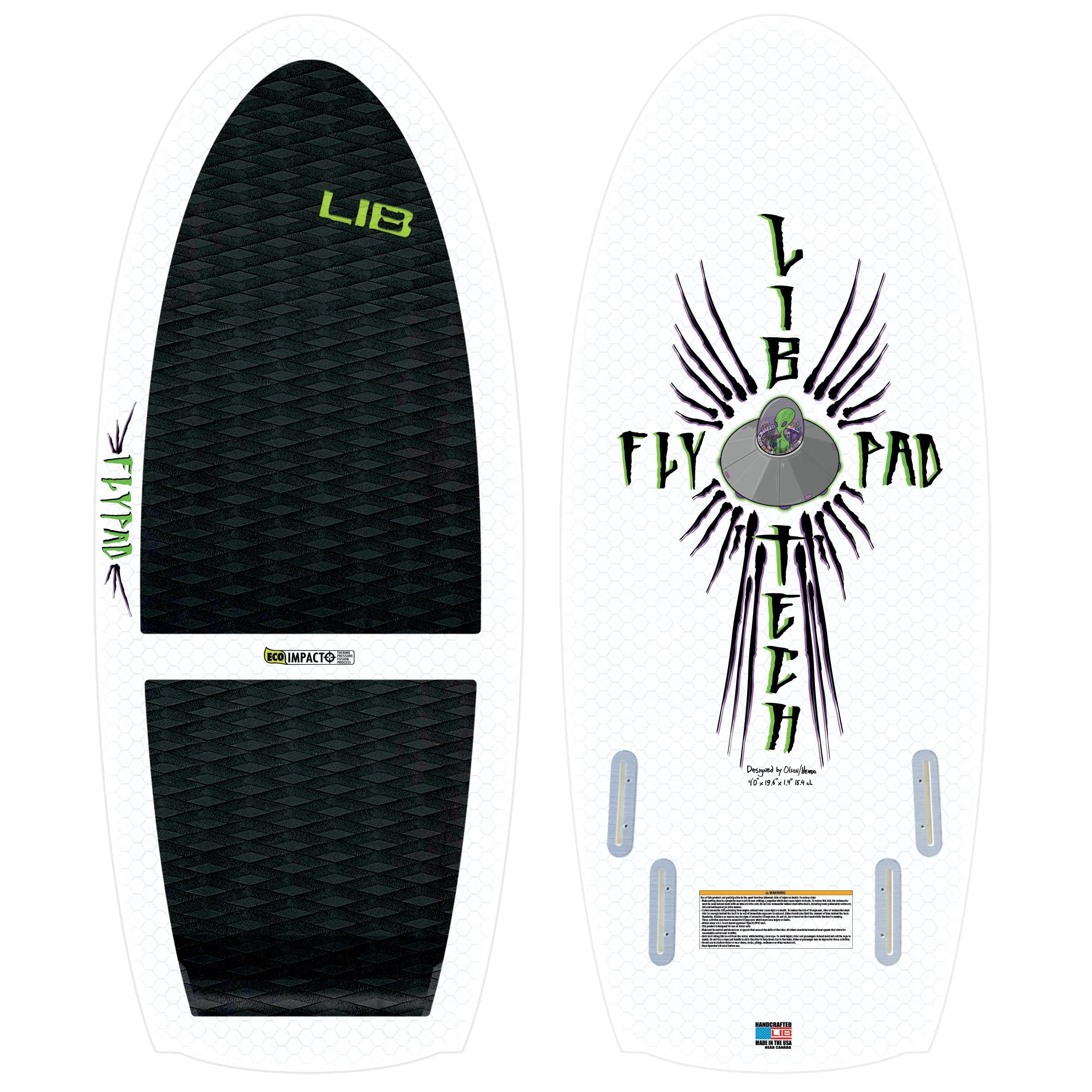 USED 4'3" Lib Tech Fly Pad Skim Wakesurf Board