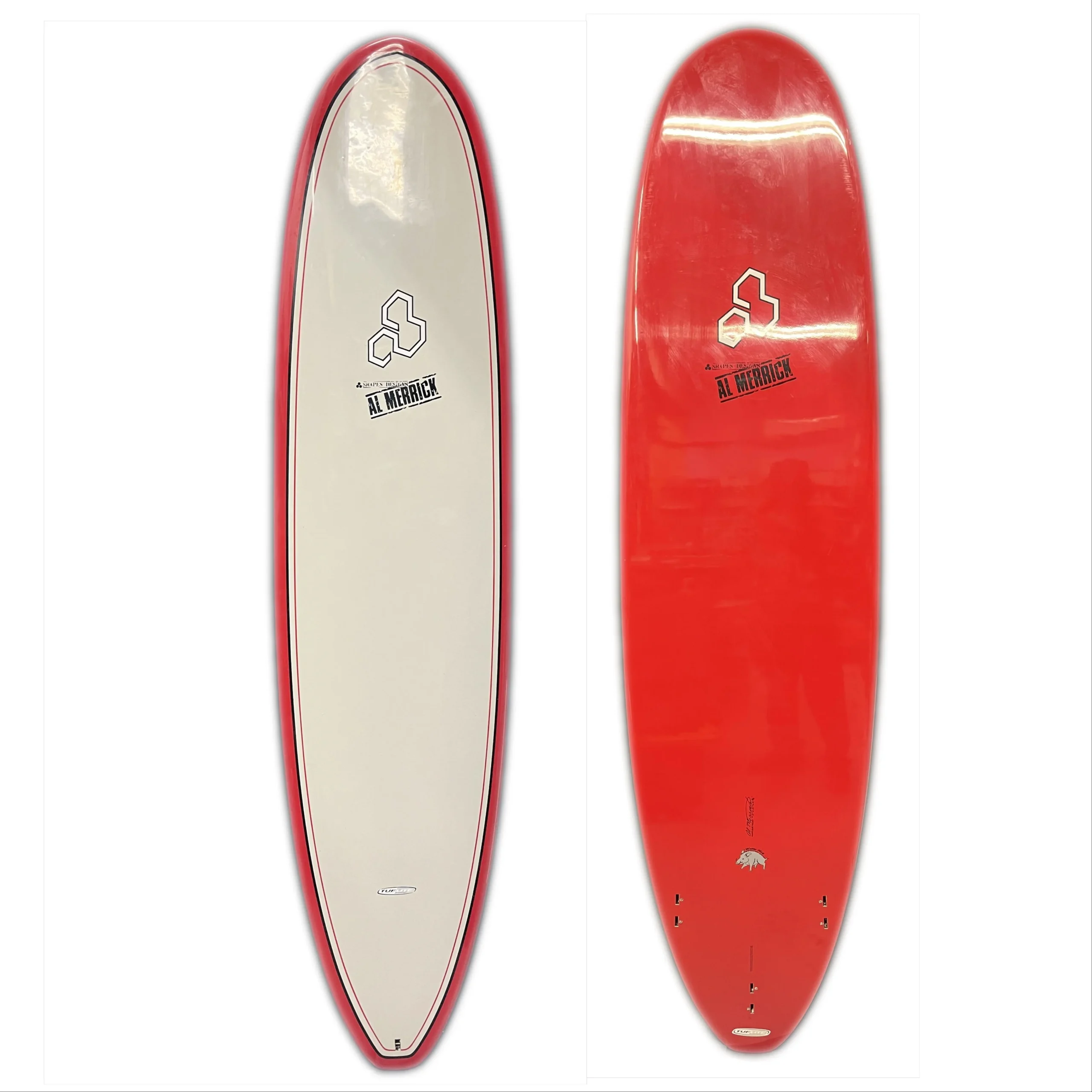 Used Al Merrick 7'2" Waterhog (Red/ White)