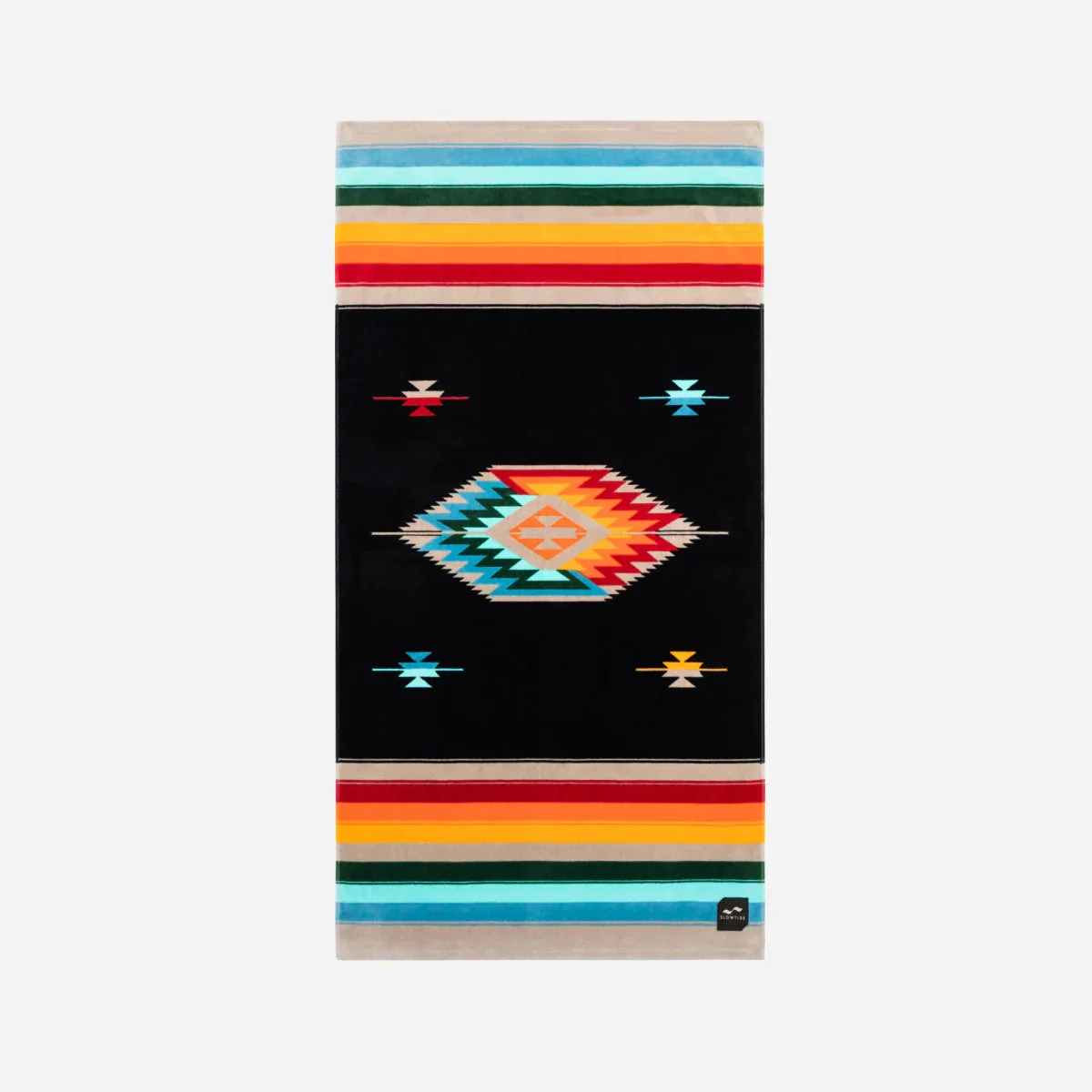 Valen Black Beach Towel - Slowtide