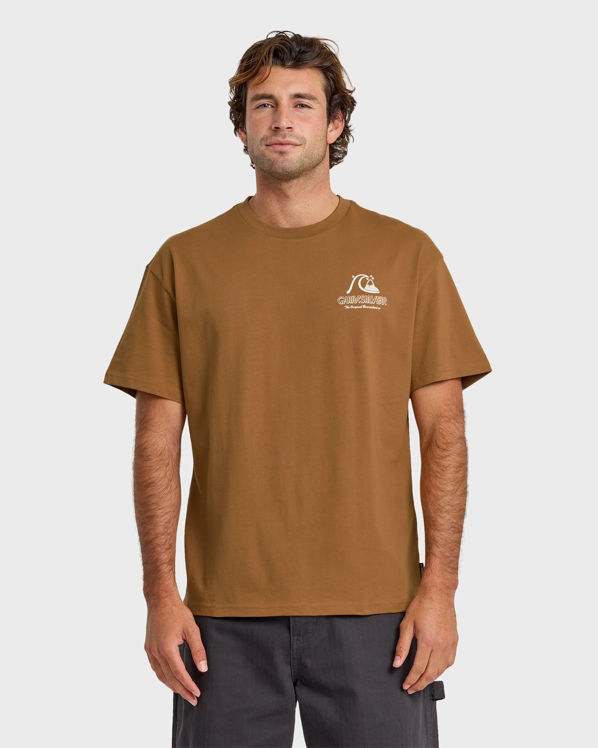 Vintage Bubble Originals Oversized Short Sleeve Graphic T-Shirt - Tobacco | Quiksilver