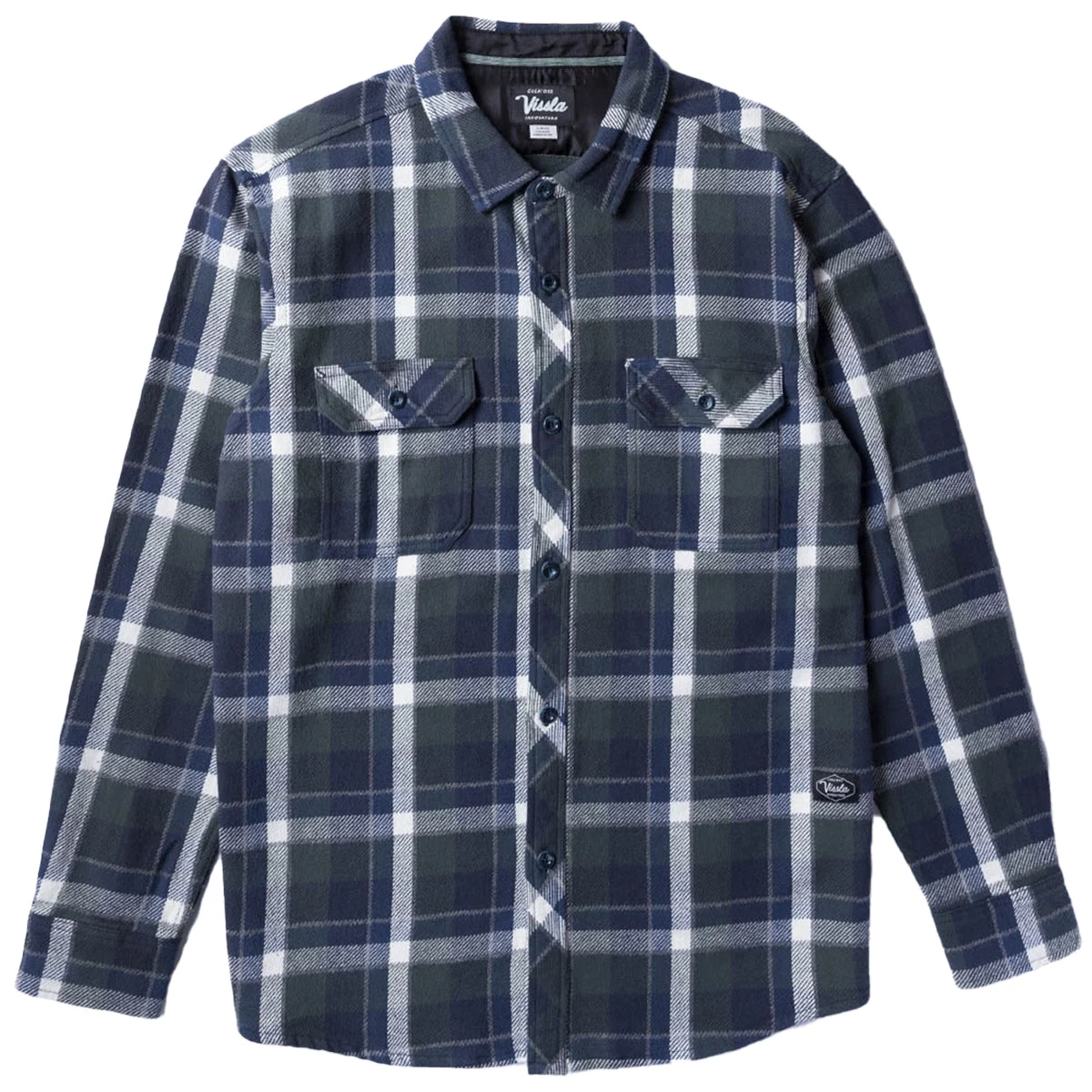 Vissla Creators Innovators Eco Long Sleeve Button-Up Flannel Shirt - Evergreen
