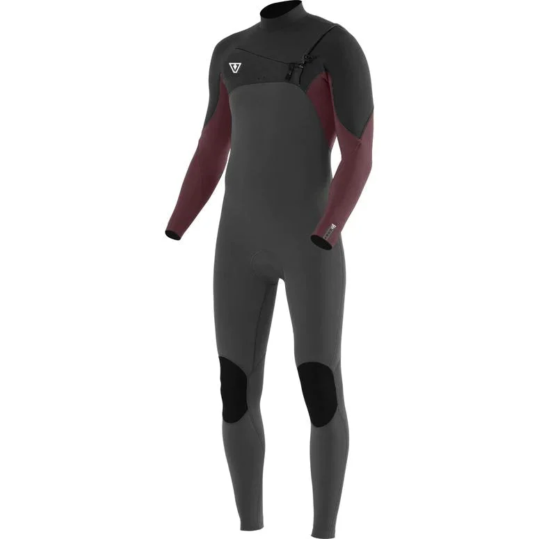 Vissla Mens Wetsuit / 4/3mm Thick / Model: 7 Seas Comp Chest Zip / Charcoal Colour
