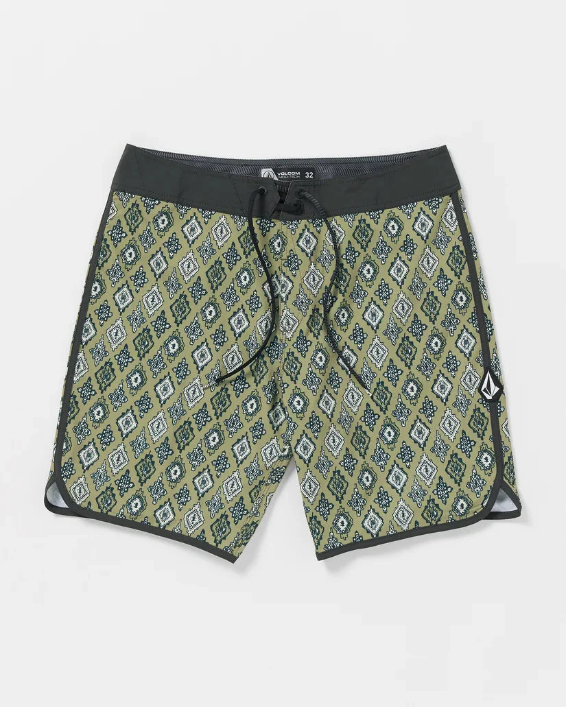 Volcom Inherent Scallop Thyme Green Boardshorts