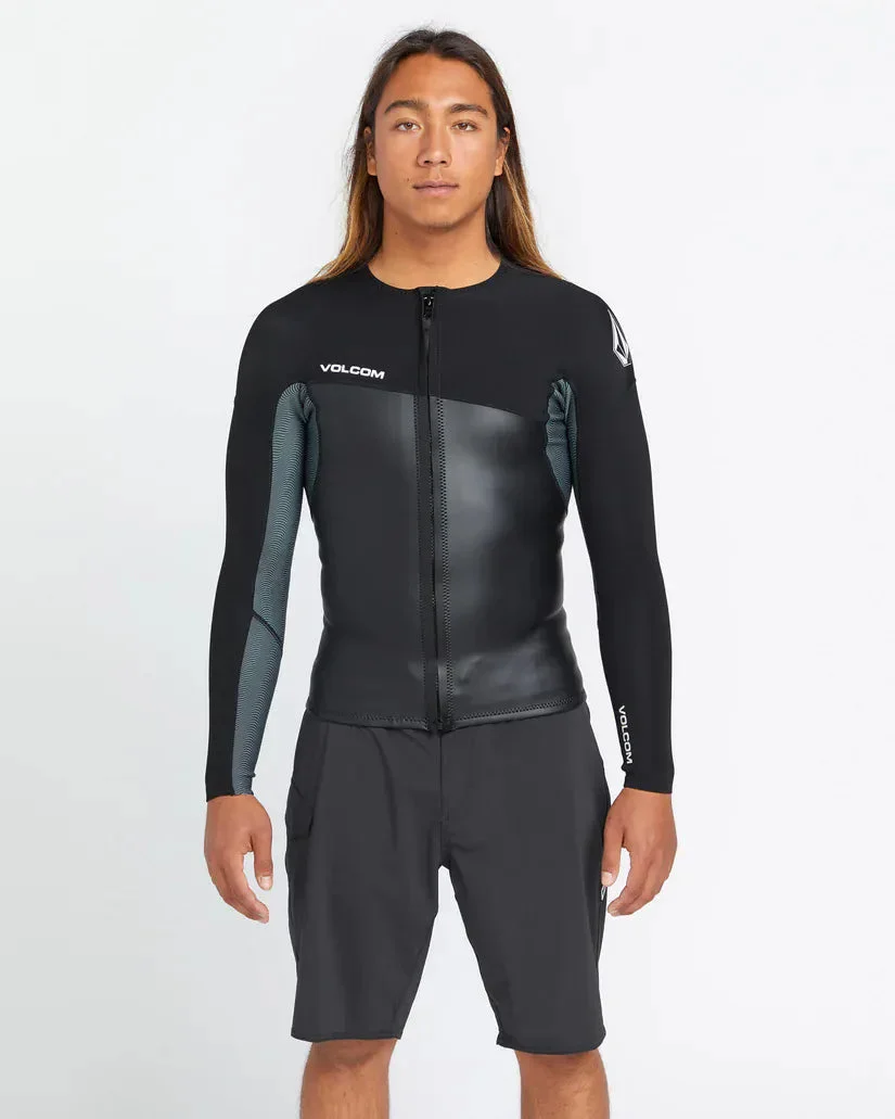 Volcom Modulator 1.5mm Front Zip Jacket - Black