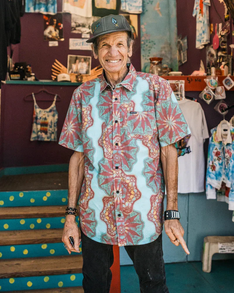 Volcom Star Shields FA S/S Button Down Shirt - CastleRock