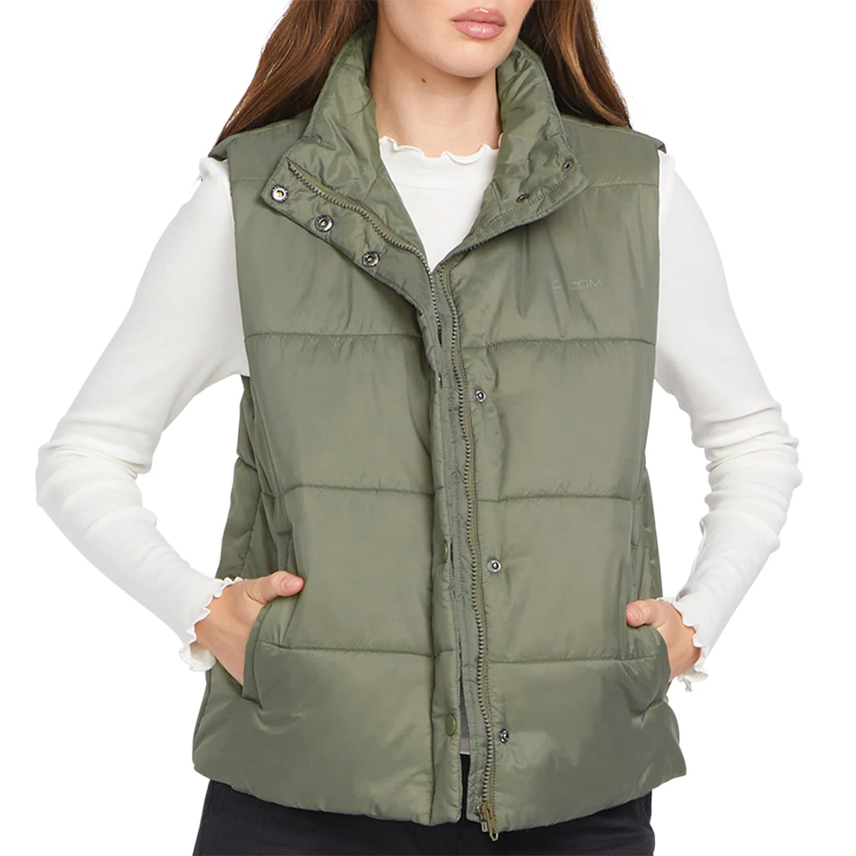 Volcom Women's Puff It Zip-Up Vest