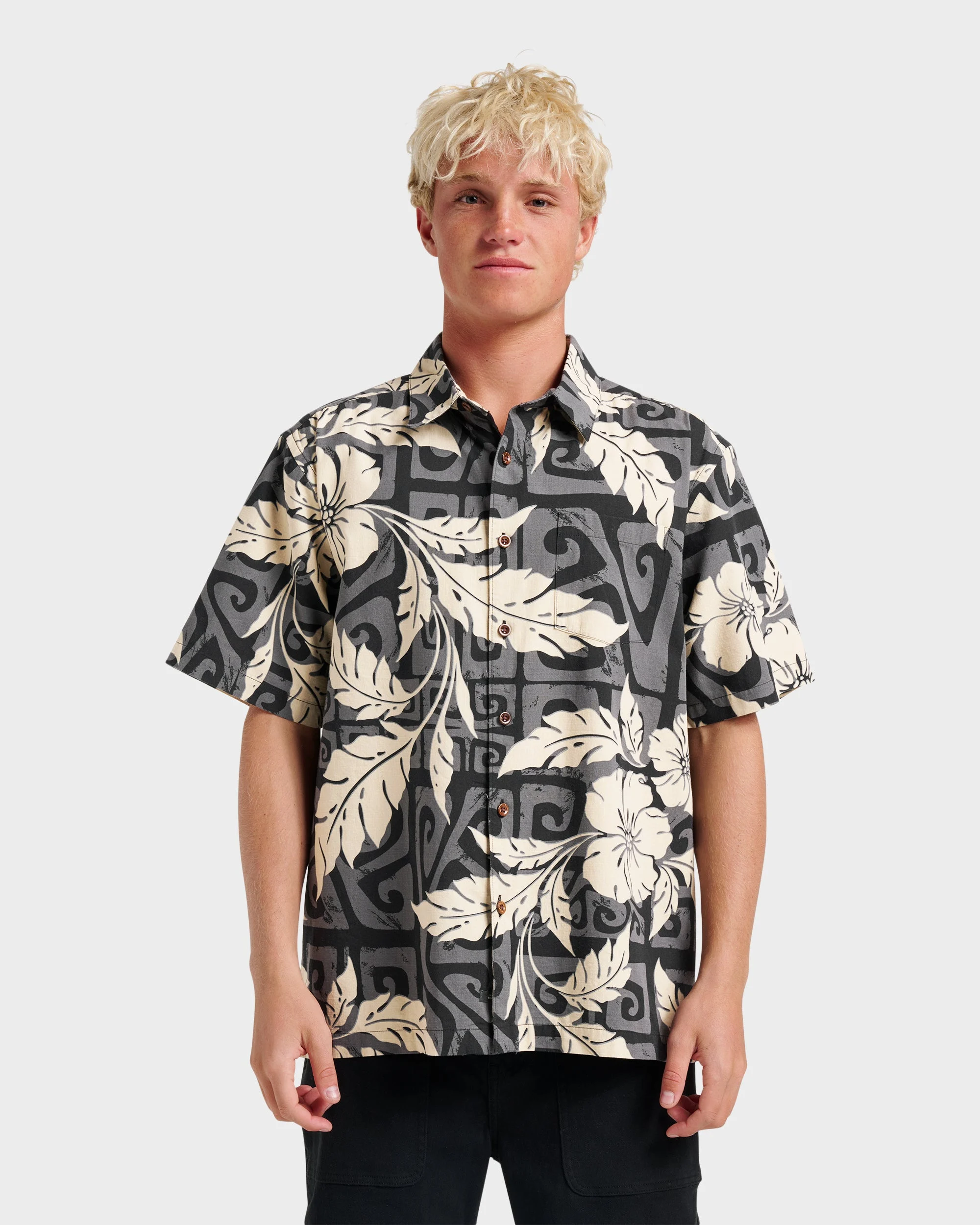 Waterman Beach Shack Shirt - Black | Quiksilver