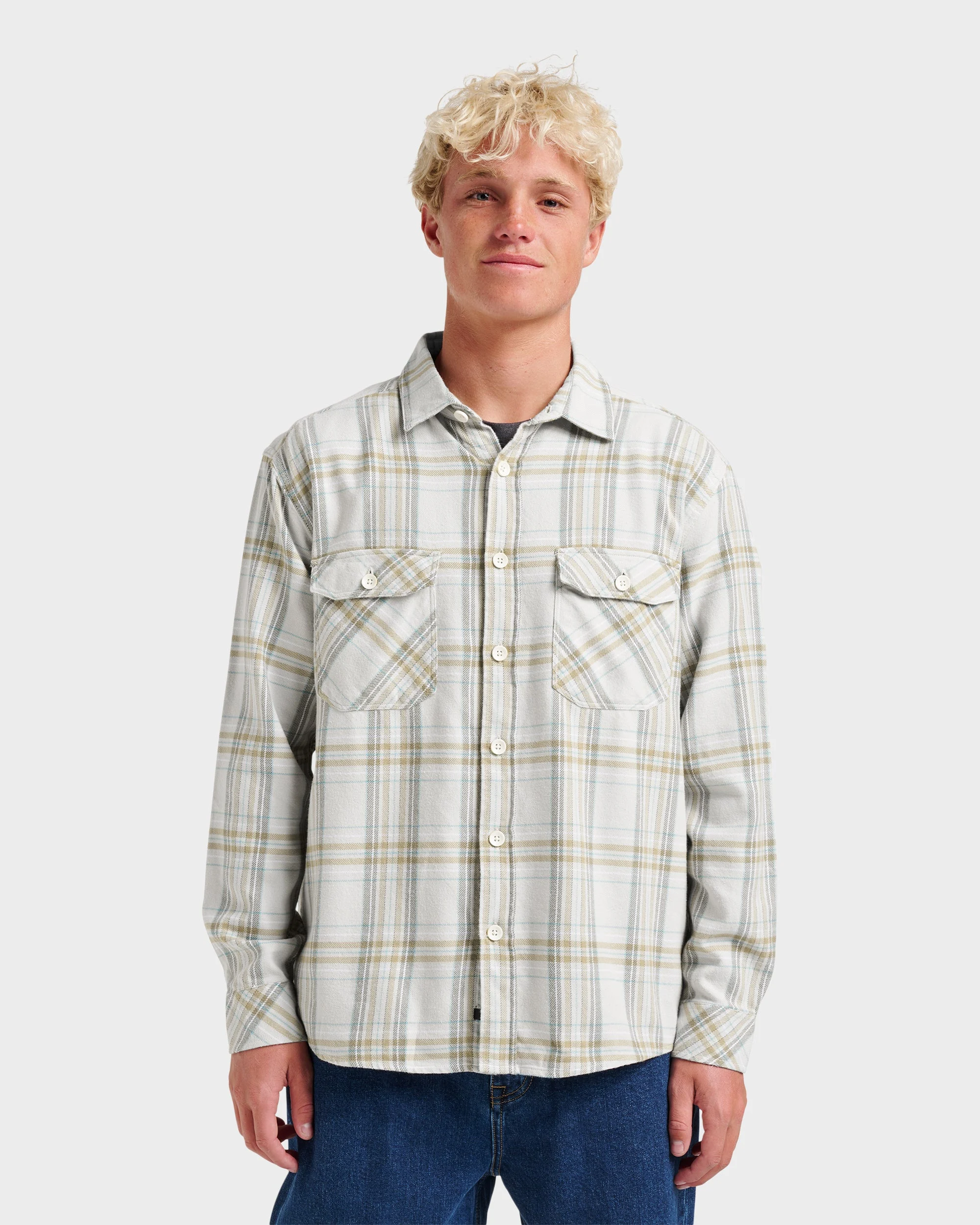 Waterman Bodie Flannel Shirt - Moonbeam | Quiksilver
