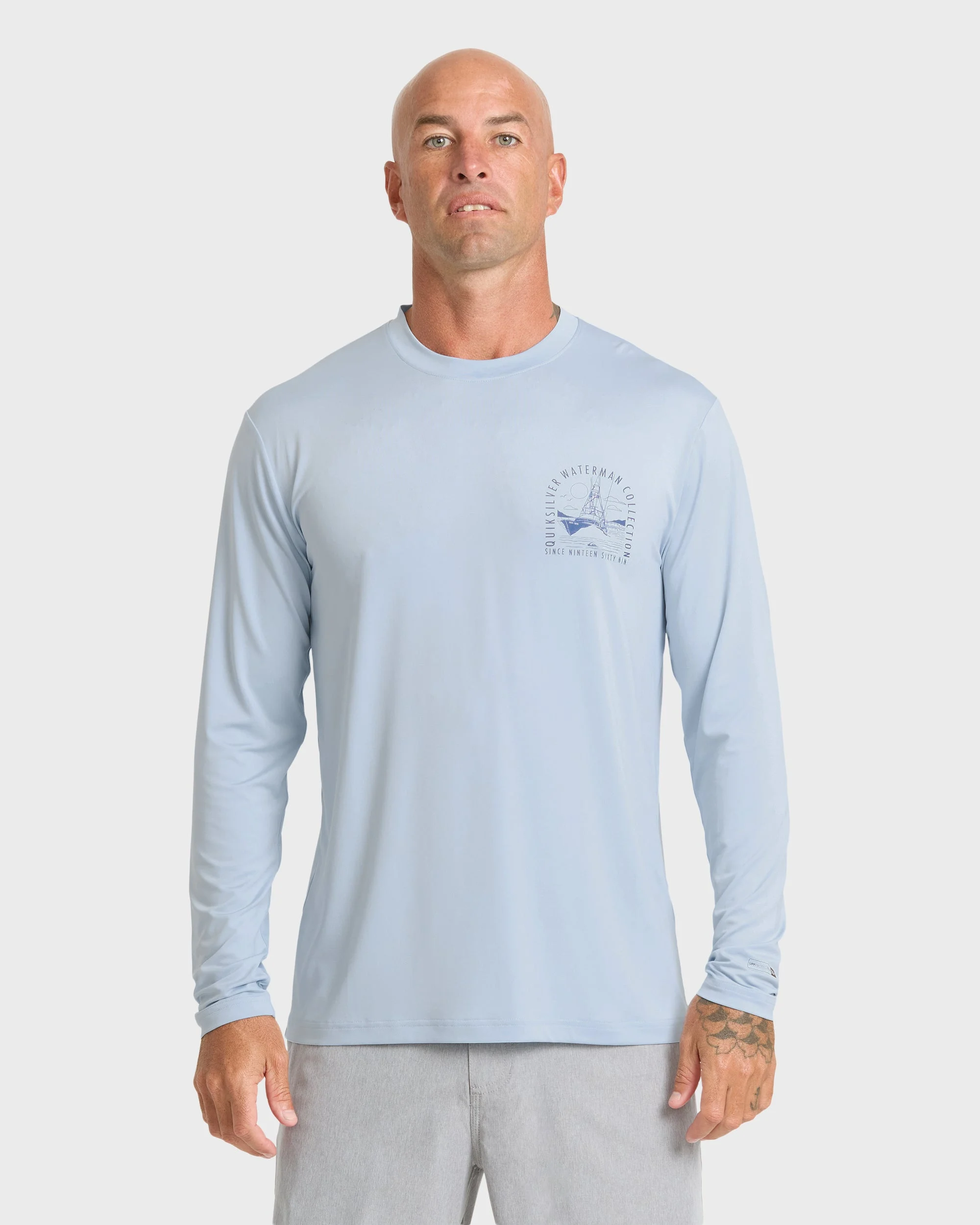 Waterman Cool Breeze UPF 50 Long Sleeve Surf Shirt - Skyway | Quiksilver