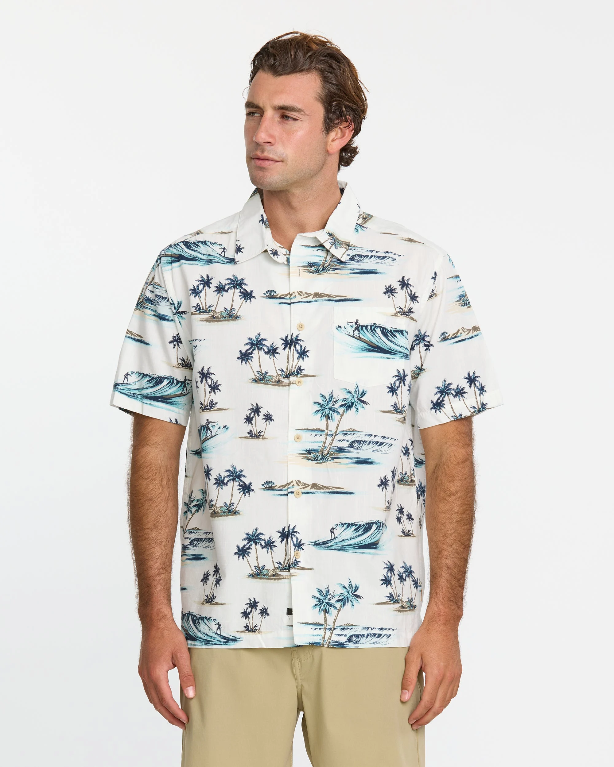 Waterman Day Dreamin' Shirt - White | Quiksilver