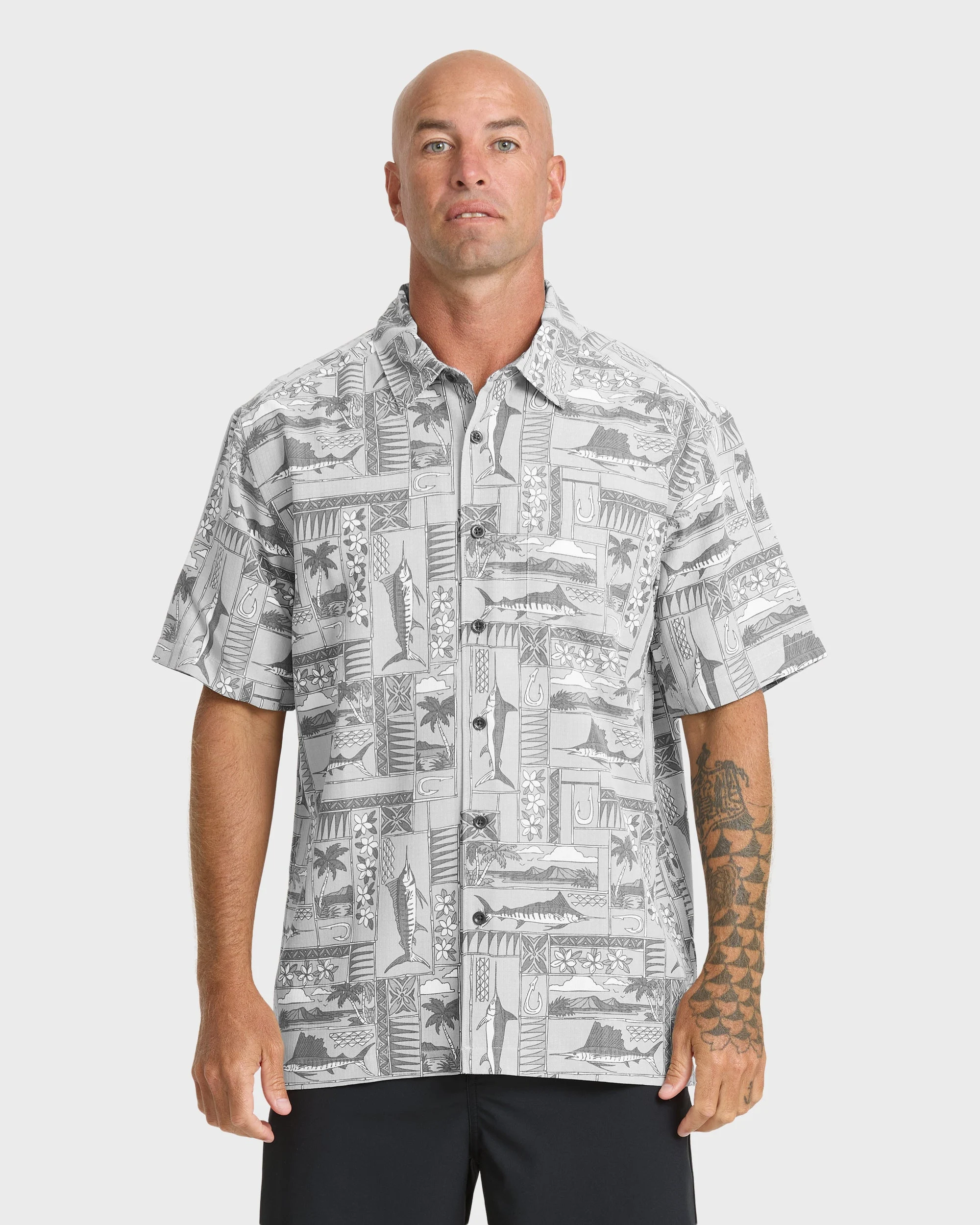 Waterman East Cape Short Sleeve Woven Shirt - Phantom | Quiksilver