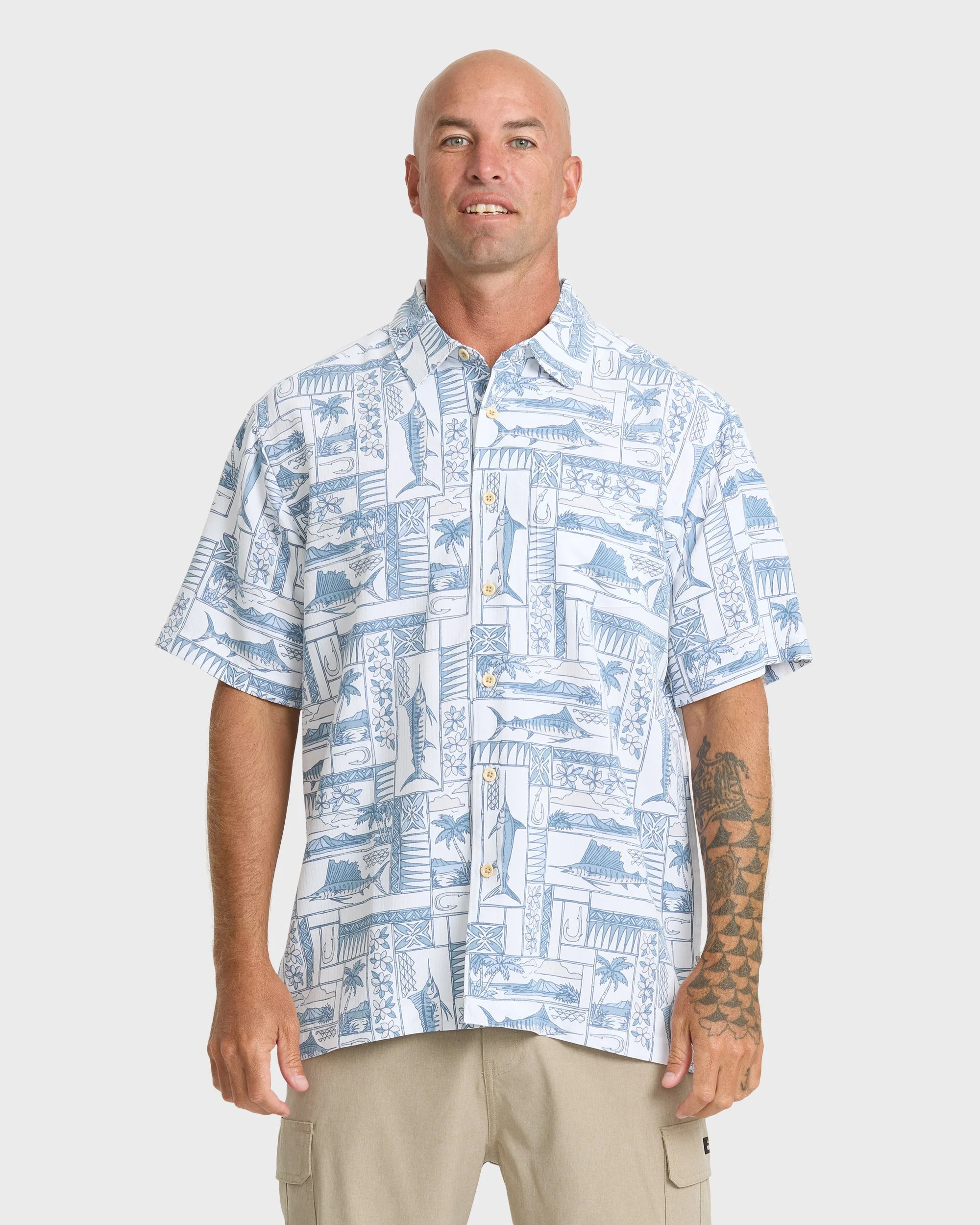 Waterman East Cape Short Sleeve Woven Shirt - White | Quiksilver