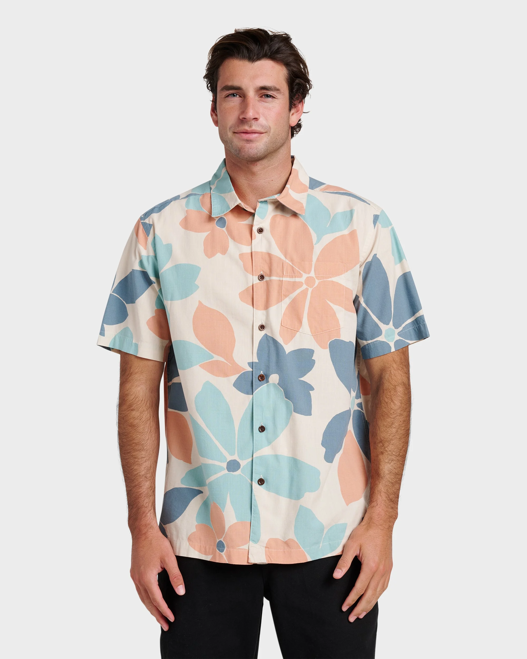 Waterman Flower Power Shirt - Moonbeam | Quiksilver
