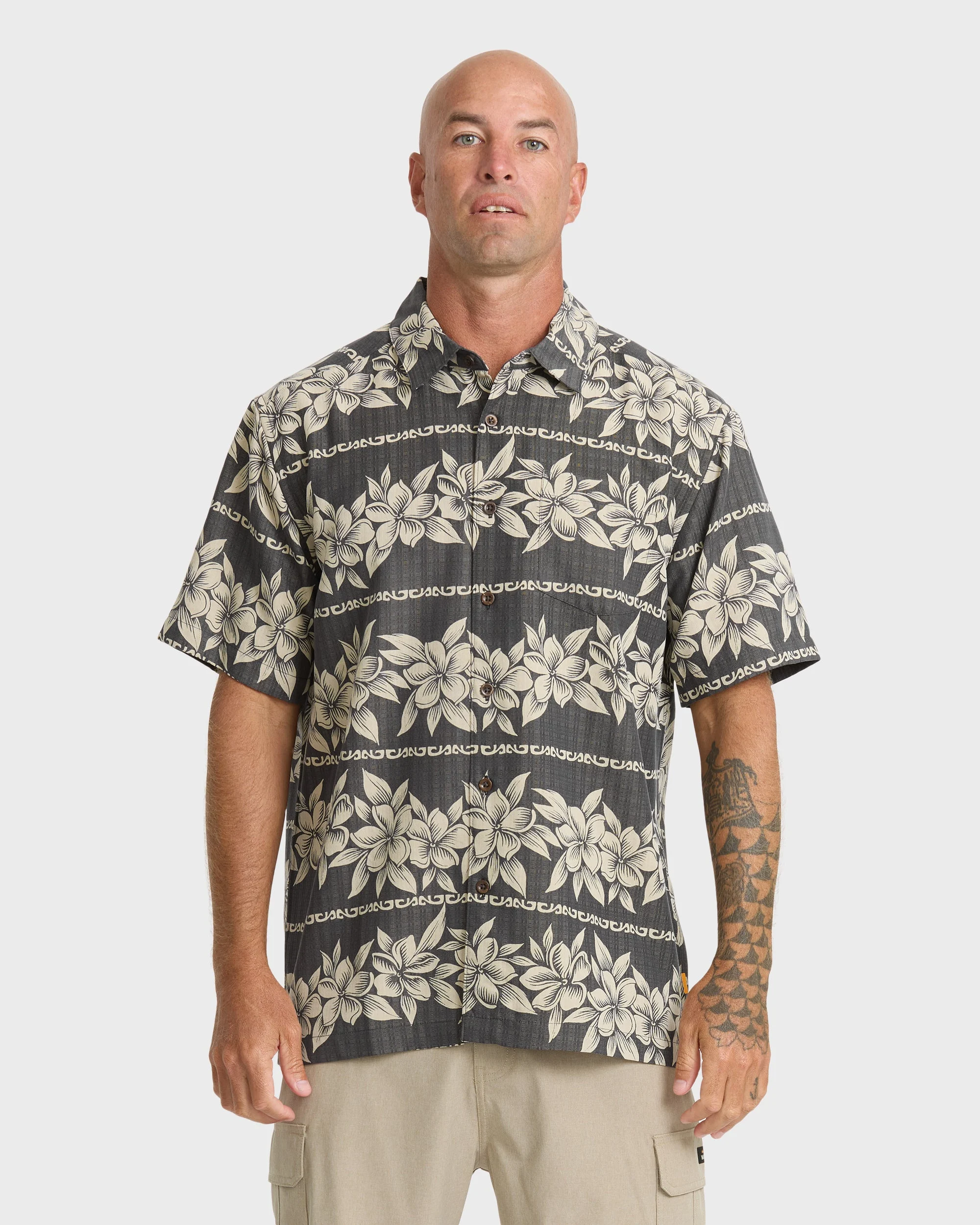 Waterman Horizons Short Sleeve Woven Shirt - Phantom | Quiksilver