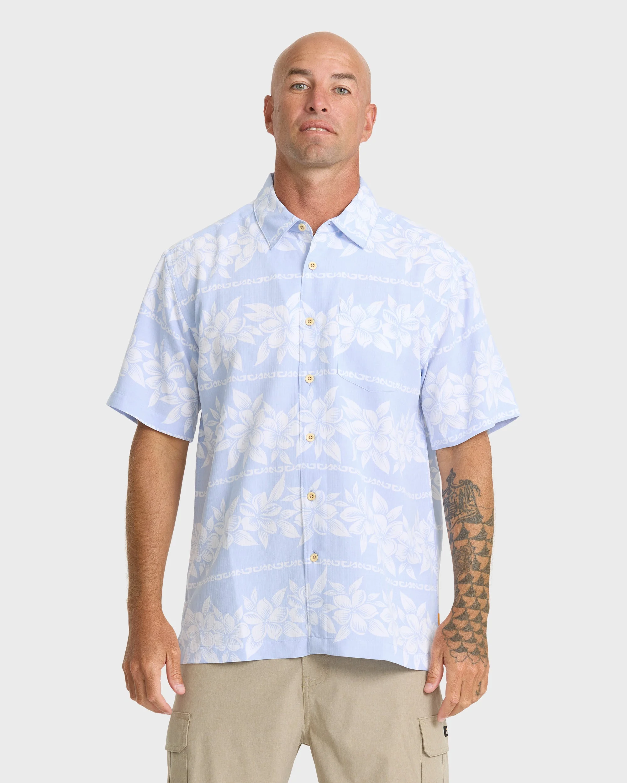 Waterman Horizons Short Sleeve Woven Shirt - Skyway | Quiksilver