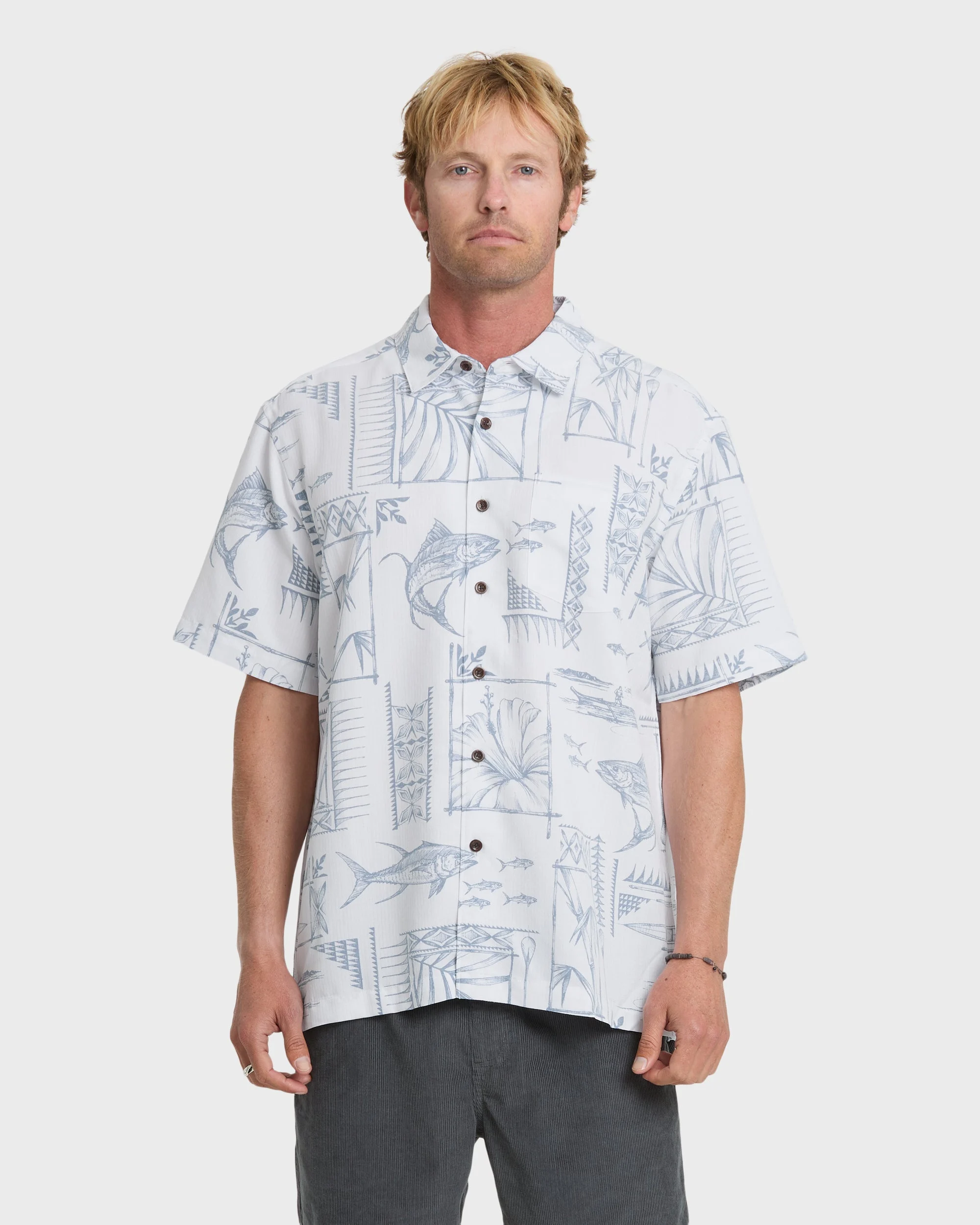 Waterman Performance Pack Short Sleeve Woven Shirt - White | Quiksilver