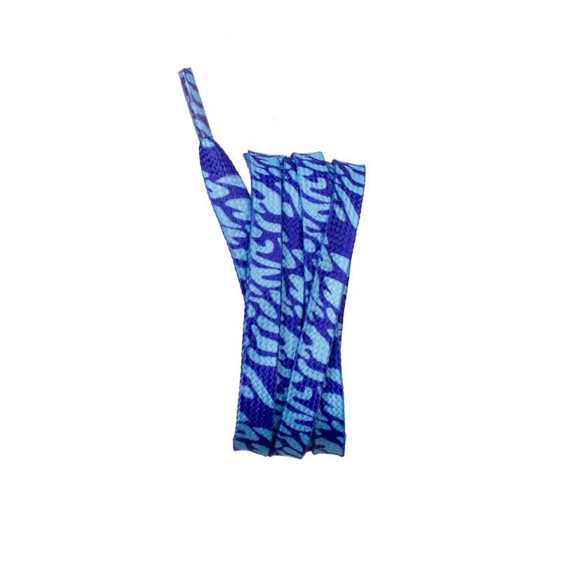 Wave Bath Shoe Laces - Blue